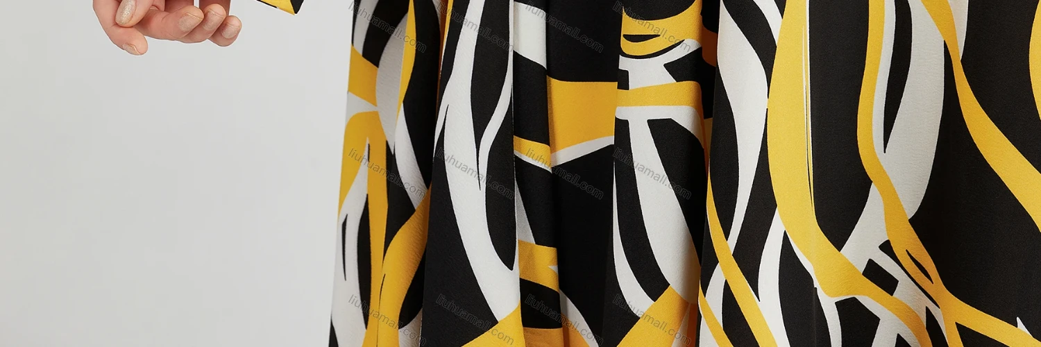 Wholesale Women's Casual Collared Shirt Sleeve High Low Hem Allover Print Loose Fit Maxi Dress 208# - Liuhuamall