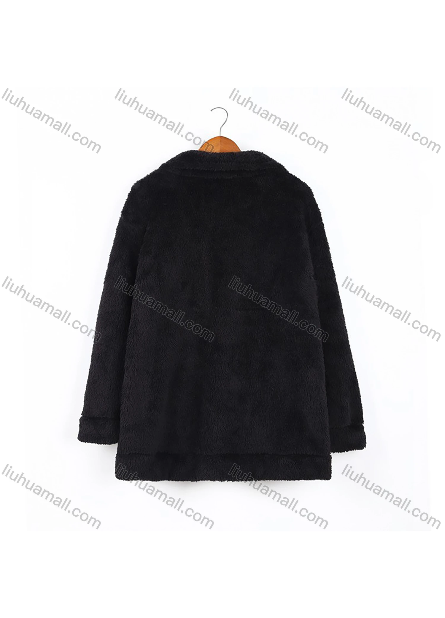 Wholesale Men's Fashion Plain Lapel Collar Long Sleeve Flap Pockets Thermal Jacket - Liuhuamall
