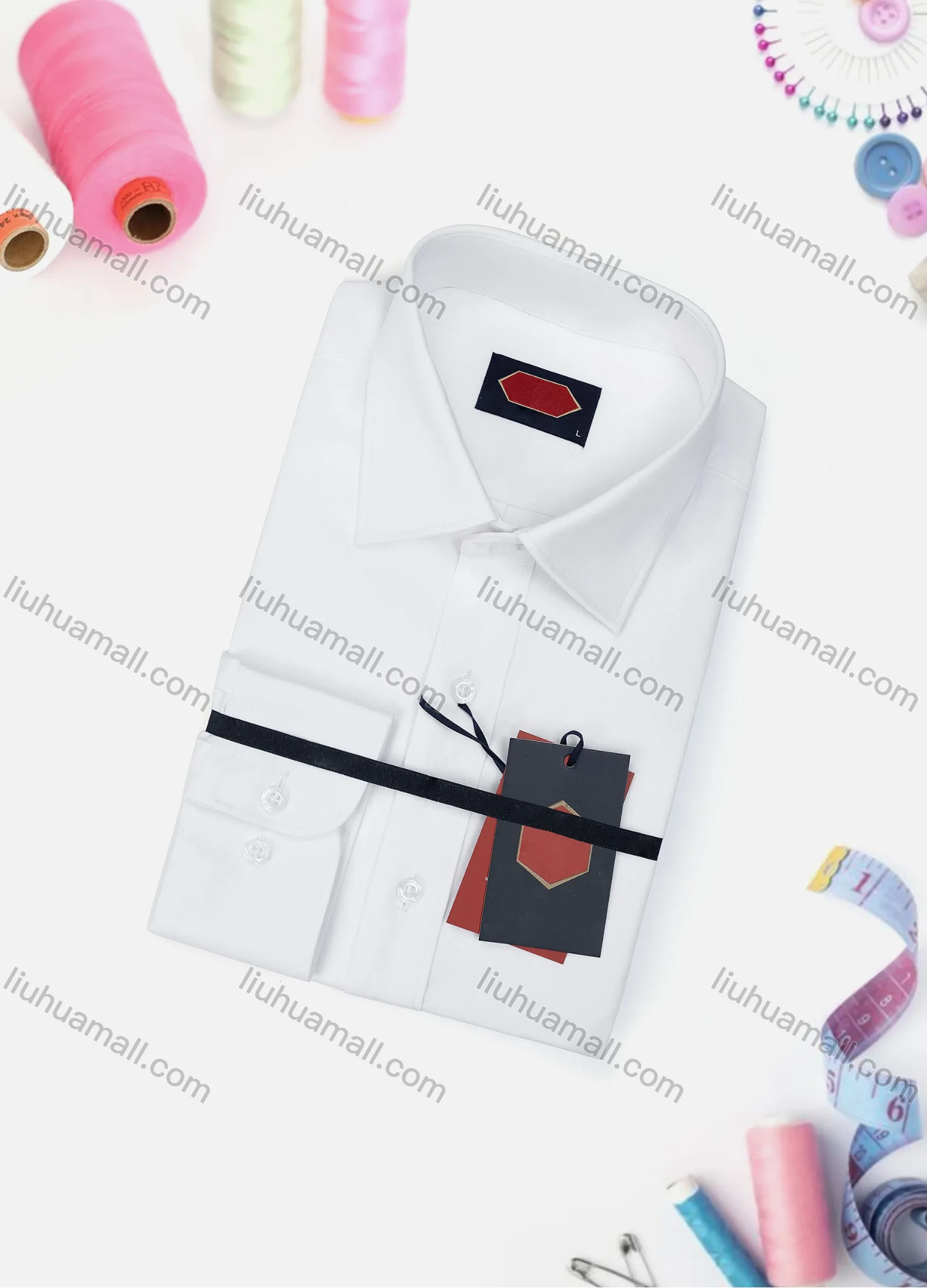 Wholesale Men's Casual Plain Long Sleeve Collared Button Down Shirt 0167-2# - Liuhuamall