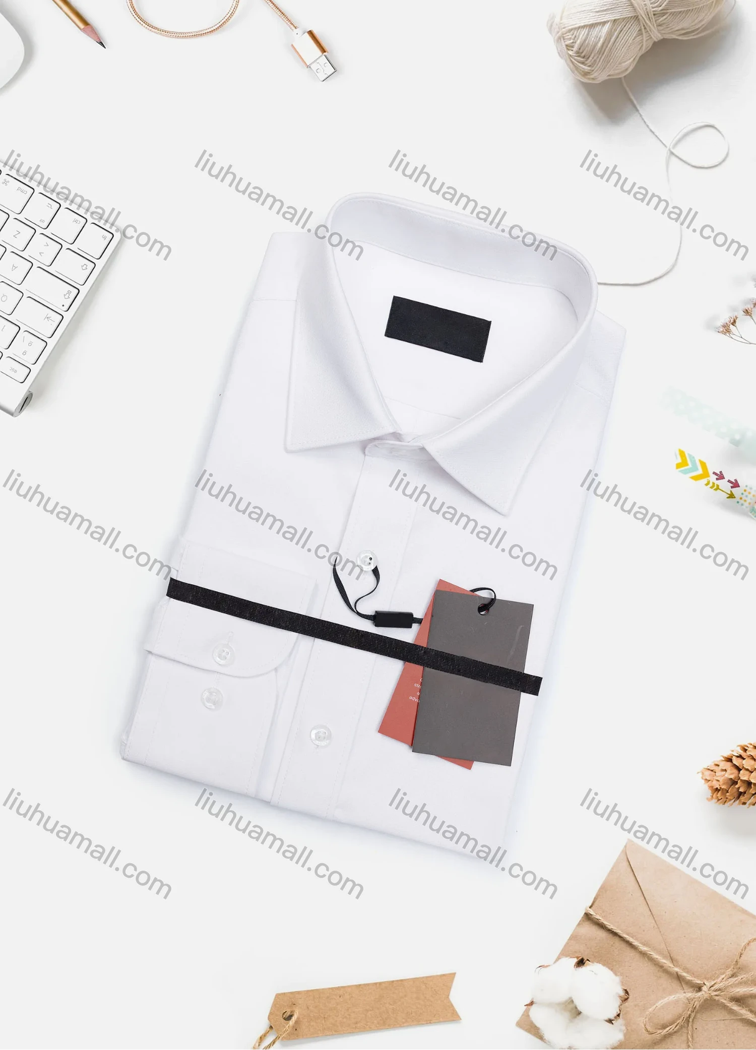 Wholesale Men's Casual Plain Long Sleeve Collared Button Down Shirt 0567-2# - Liuhuamall