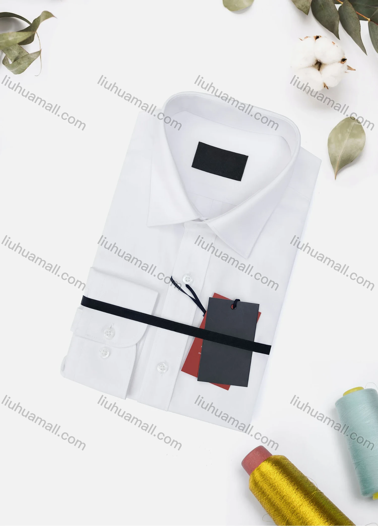 Wholesale Men's Casual Plain Long Sleeve Collared Button Down Shirt 815# - Liuhuamall