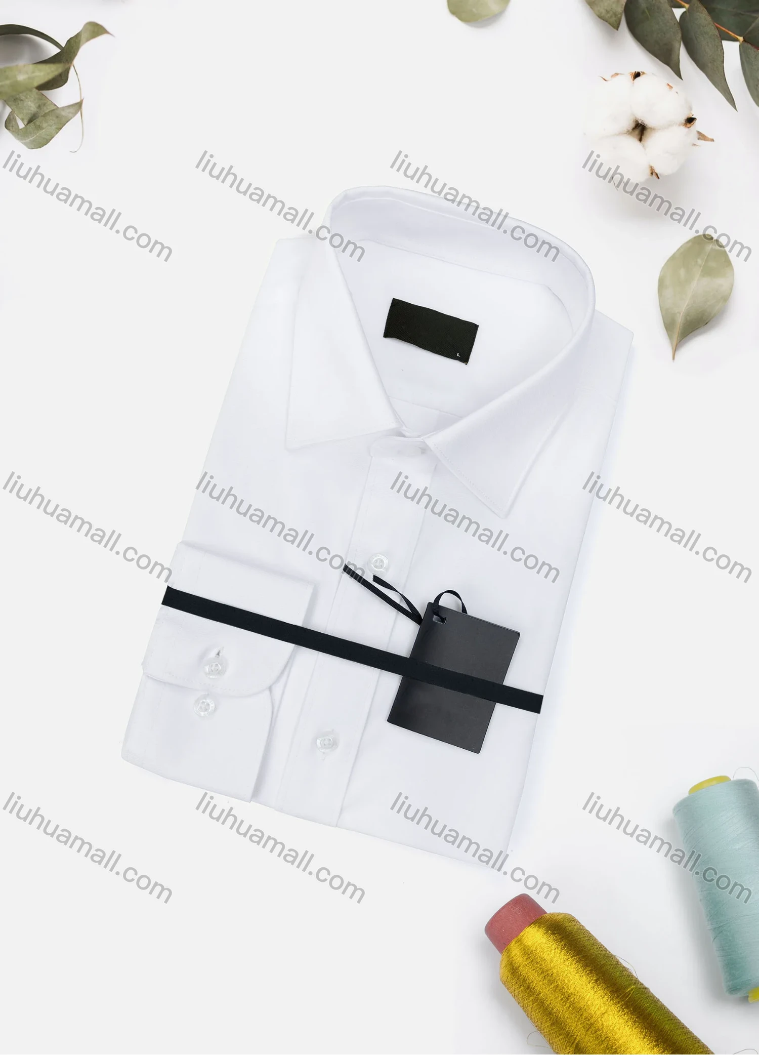 Wholesale Men's Casual Plain Long Sleeve Collared Button Down Shirt 2670-4# - Liuhuamall