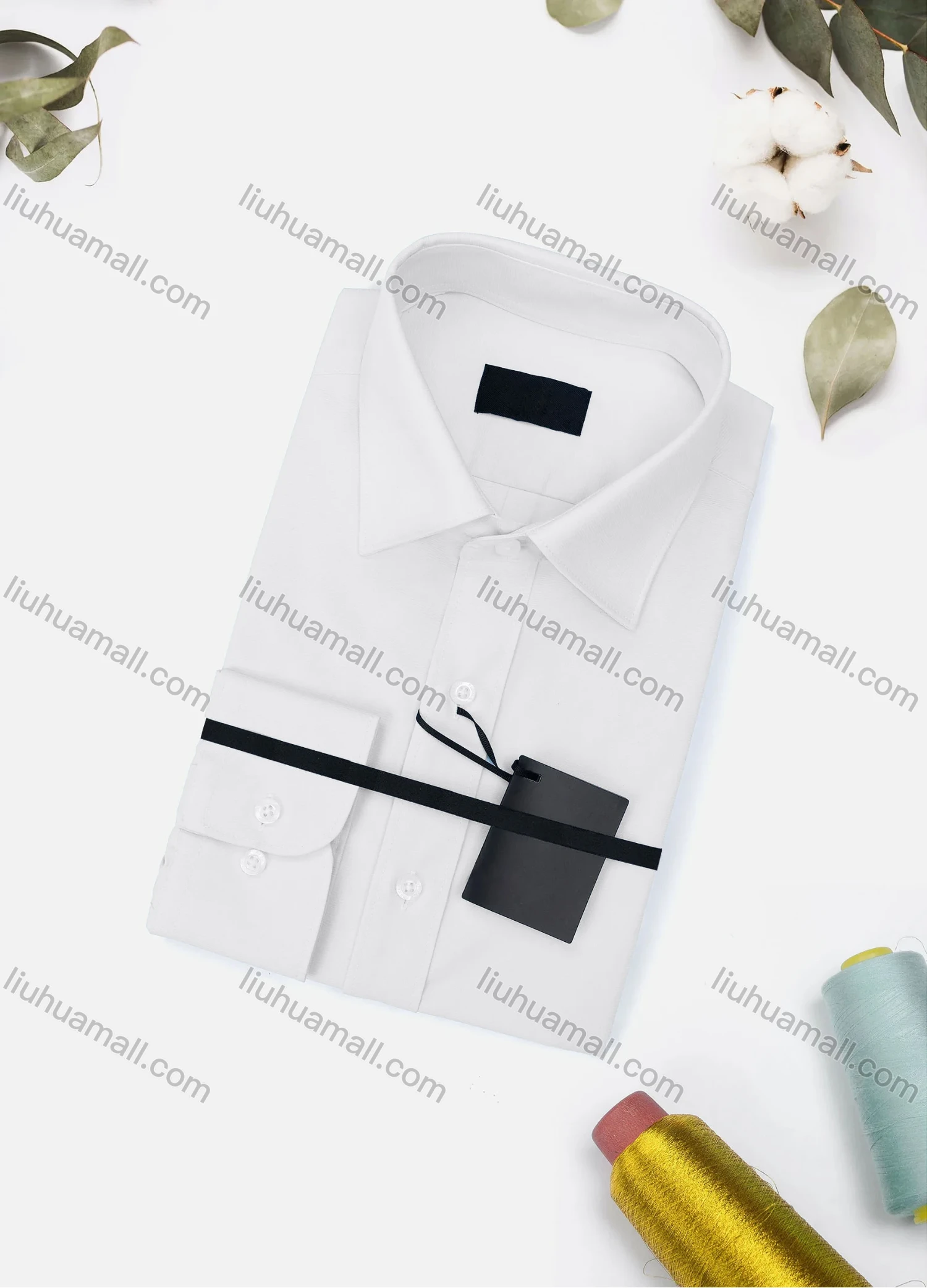 Wholesale Men's Casual Plain Long Sleeve Collared Button Down Shirt 2670-4# - Liuhuamall