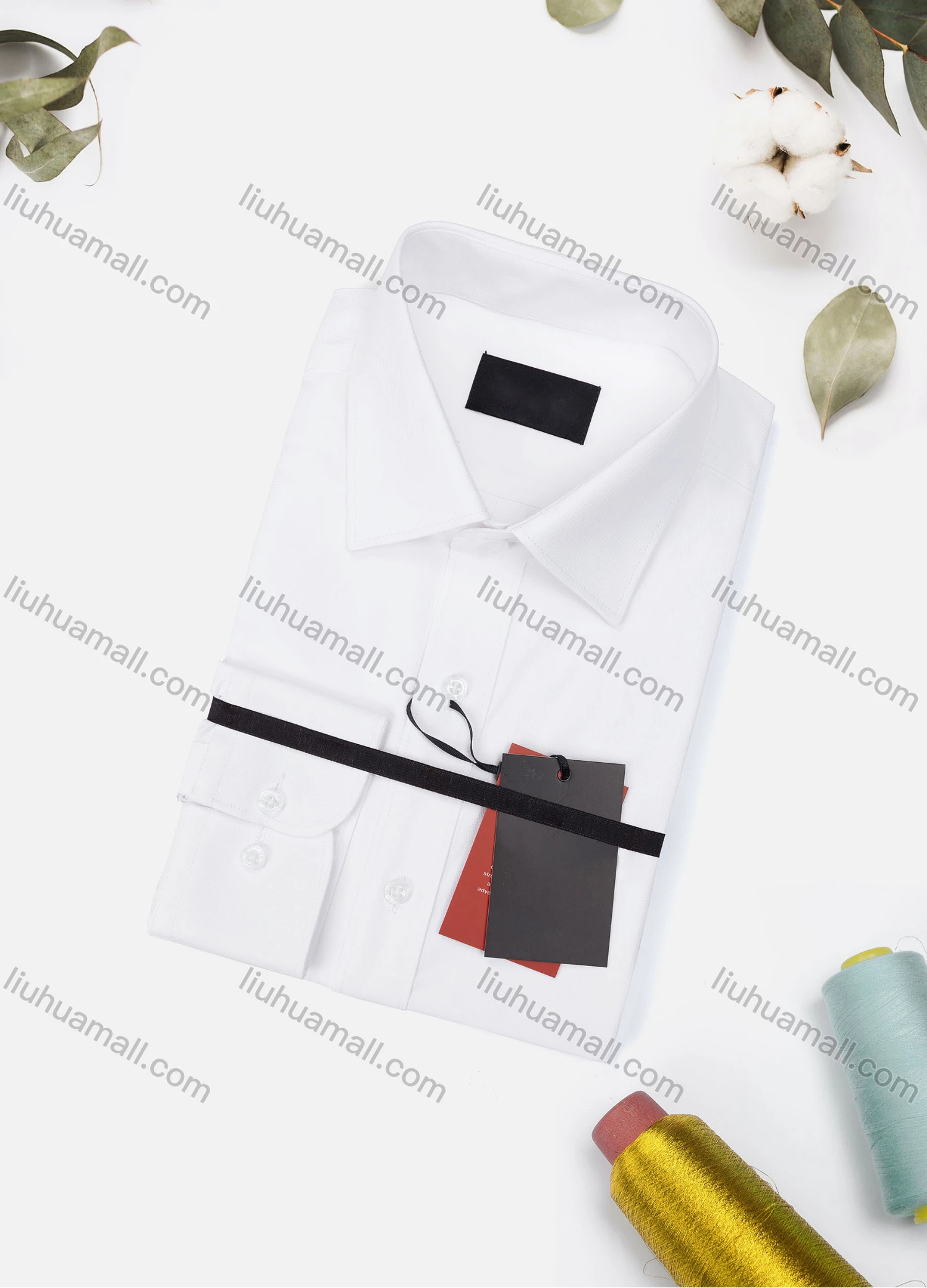 Wholesale Men's Casual Plain Long Sleeve Collared Button Down Shirt 5002-2# - Liuhuamall