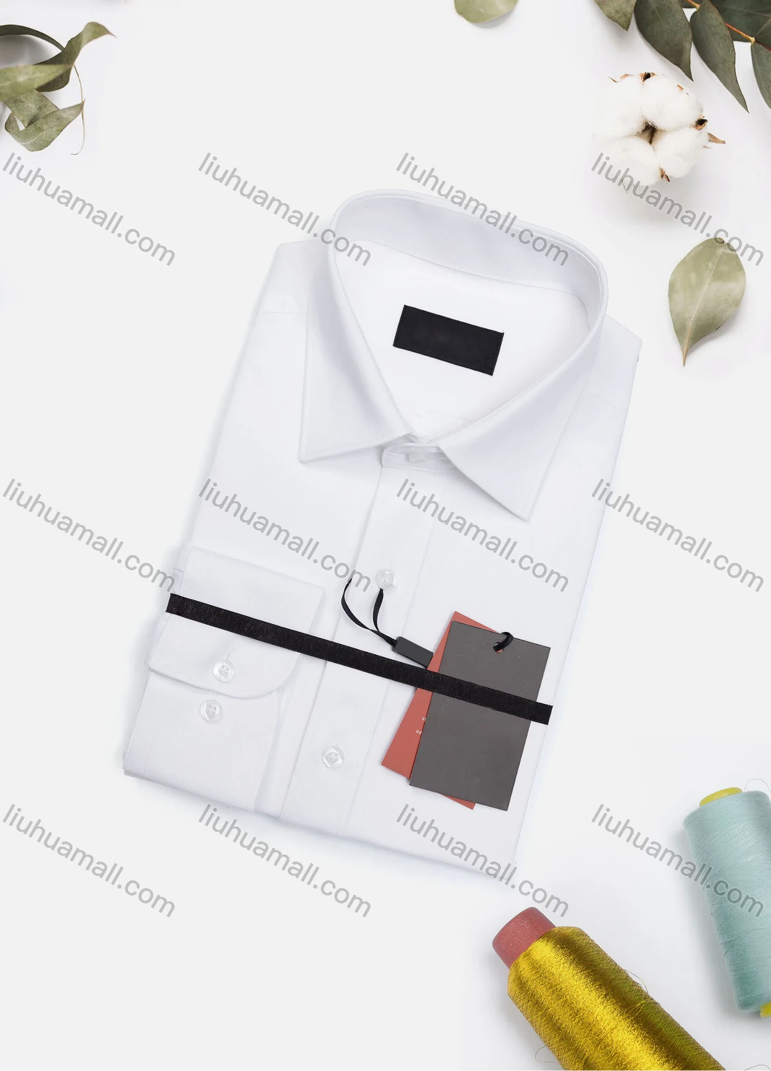 Wholesale Men's Casual Plain Long Sleeve Collared Button Down Shirt 8917-2# - Liuhuamall