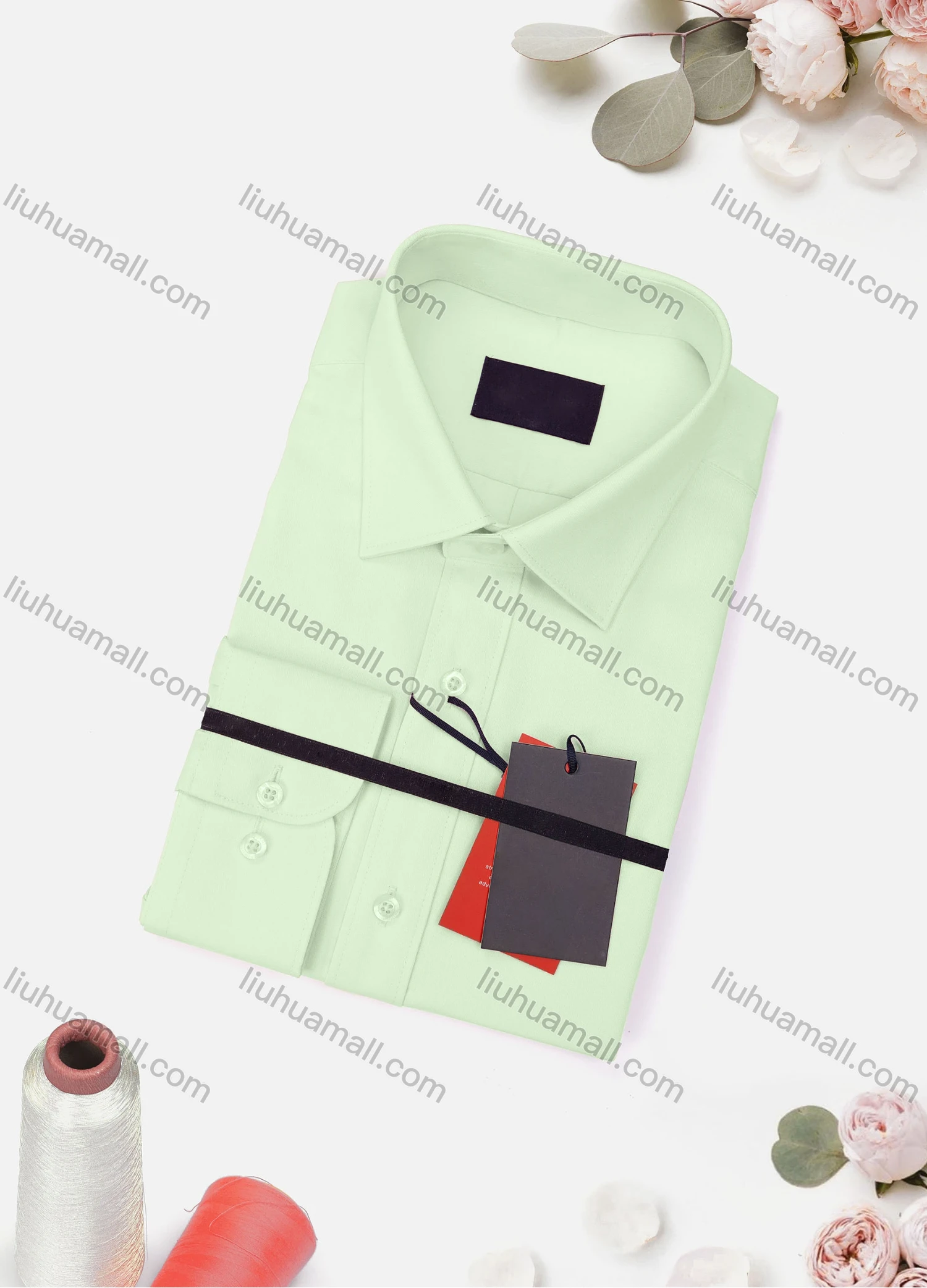 Wholesale Men's Casual Plain Long Sleeve Collared Button Down Shirt 8919-4# - Liuhuamall