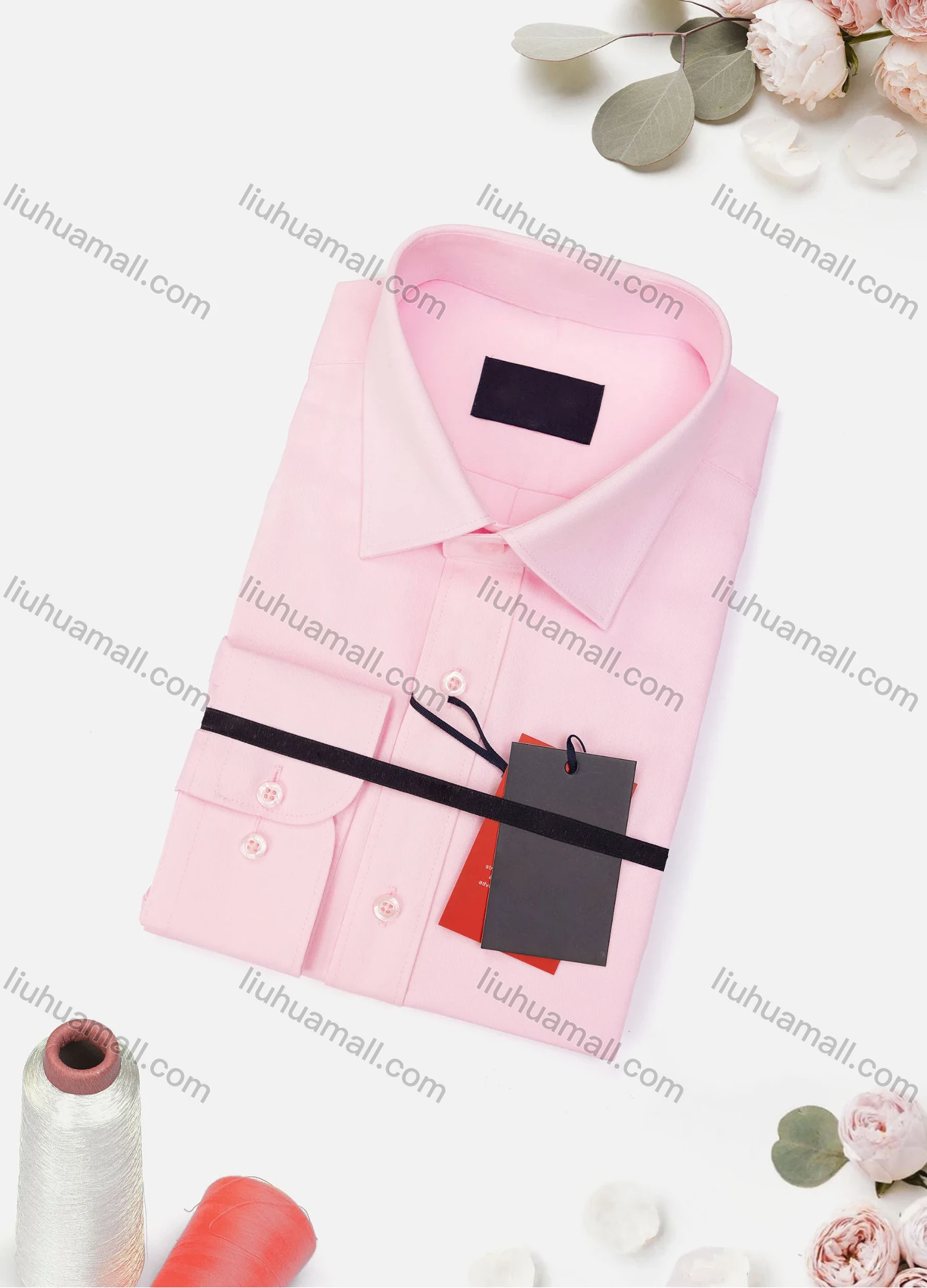 Wholesale Men's Casual Plain Long Sleeve Collared Button Down Shirt 8919-4# - Liuhuamall