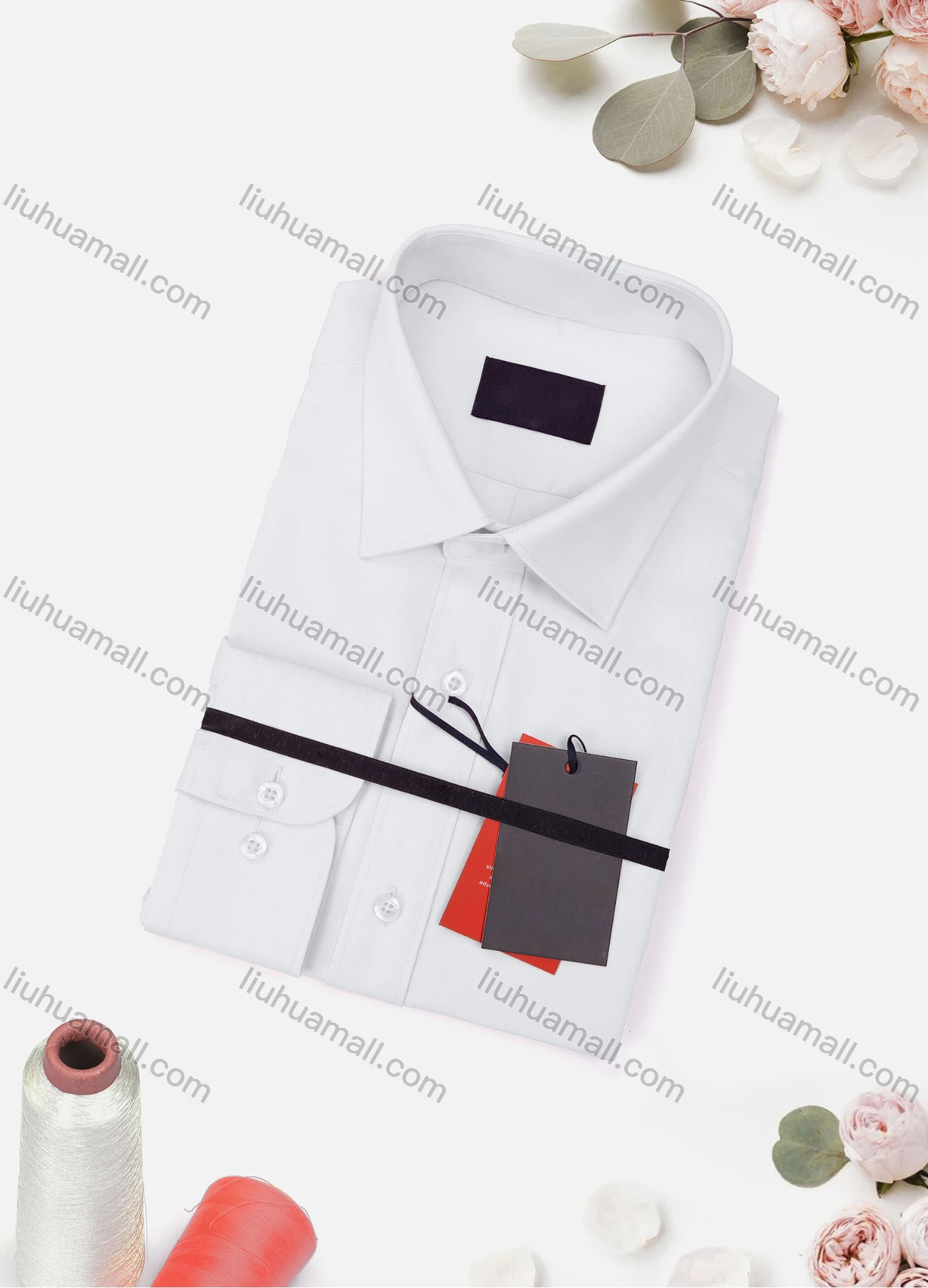 Wholesale Men's Casual Plain Long Sleeve Collared Button Down Shirt 8919-4# - Liuhuamall