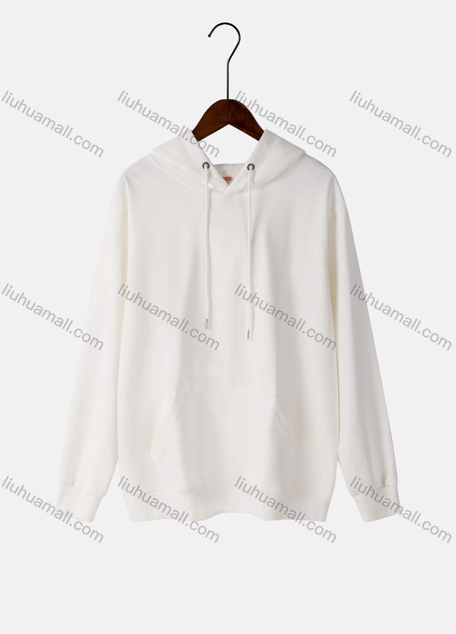 Wholesale Women's Basics Long Sleeve Plain Drawstring Casual Hoodie Sweatshirt With Kangaroo Pocket 0005# - Liuhuamall