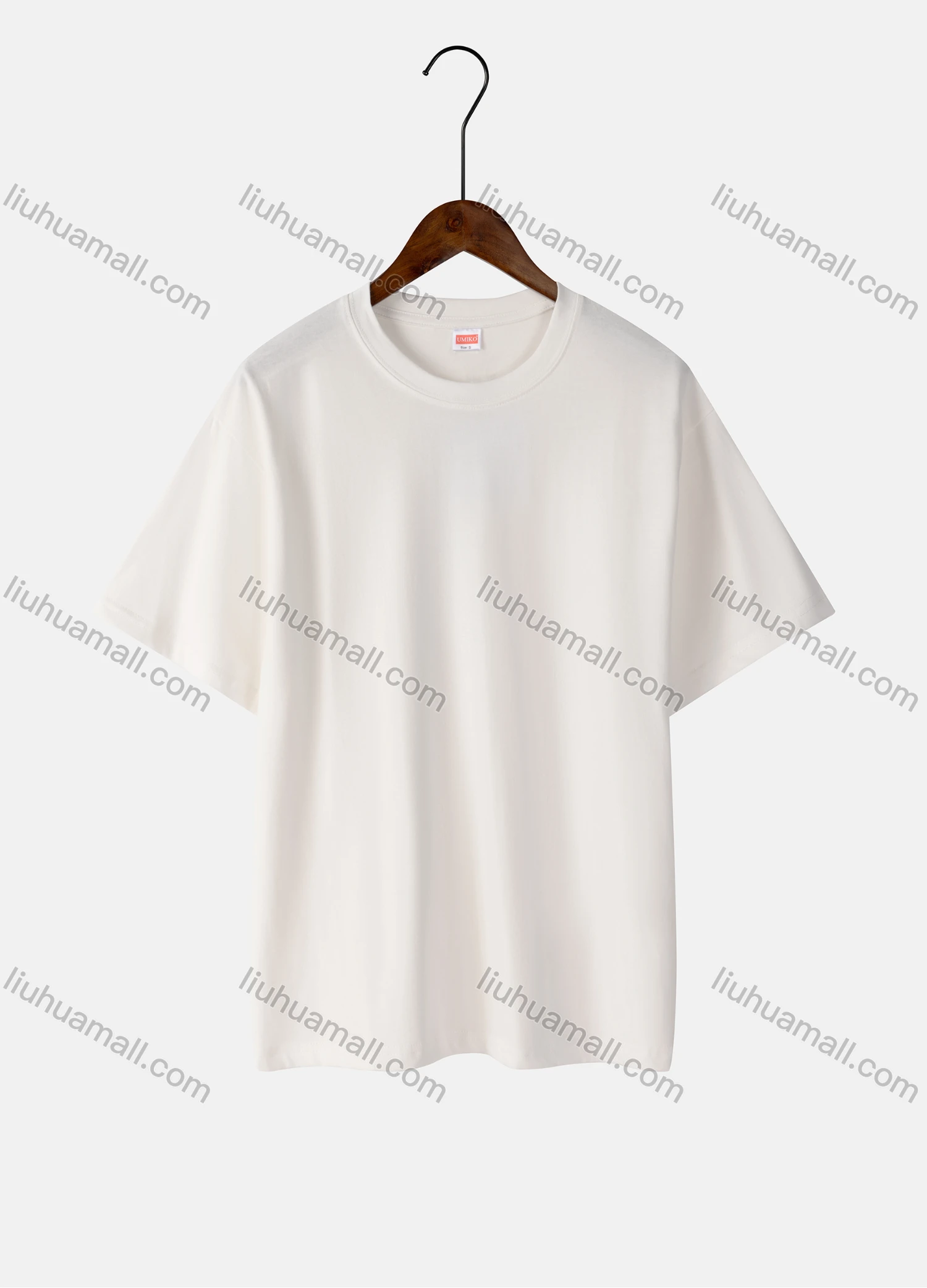 Wholesale Women's Basics Plain 100%Cotton Crew Neck Short Sleeve Casual T-shirt 0002# - Liuhuamall