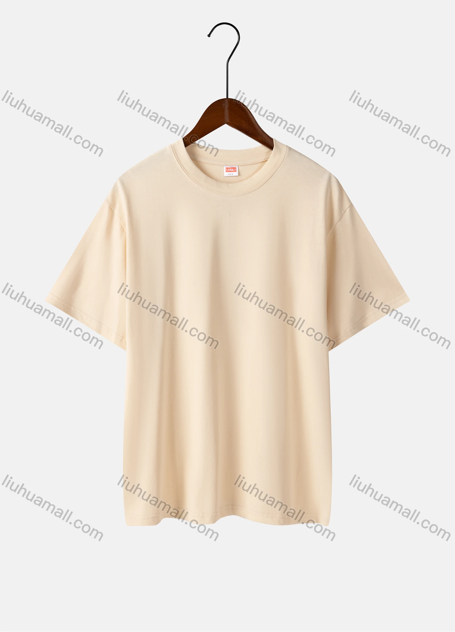 Wholesale Women's Basics Plain 100%Cotton Crew Neck Short Sleeve Casual T-shirt 0002# - Liuhuamall
