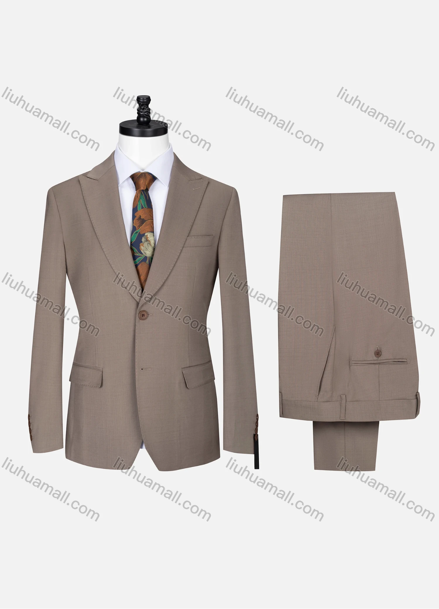 Wholesale Men's Business Lapel Single Breasted Plain Pockets Blazer Jacket & Pants 2 Piece Set X7632-9# - Liuhuamall