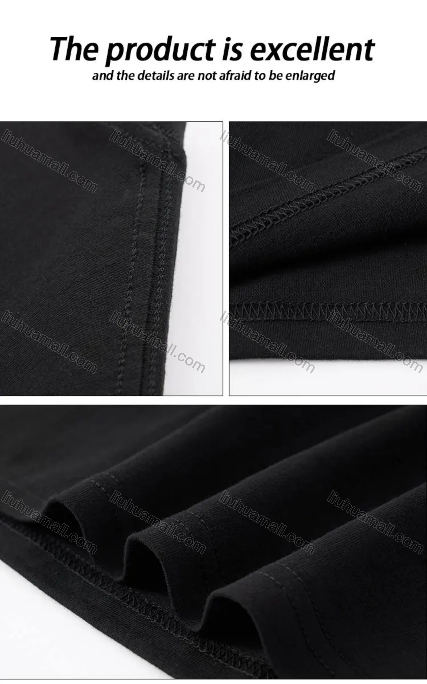 Wholesale Unisex 100%Cotton Classic T-Shirt Short Sleeve Round Neck Letter Print Tee 2100# - Liuhuamall