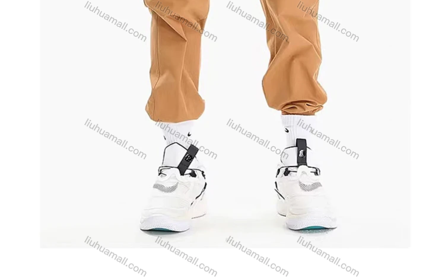 Wholesale Men's Sporty Plain Drawstring 100%Cotton Patch Pocket Elastic Waist Sweatpants K001# - Liuhuamall