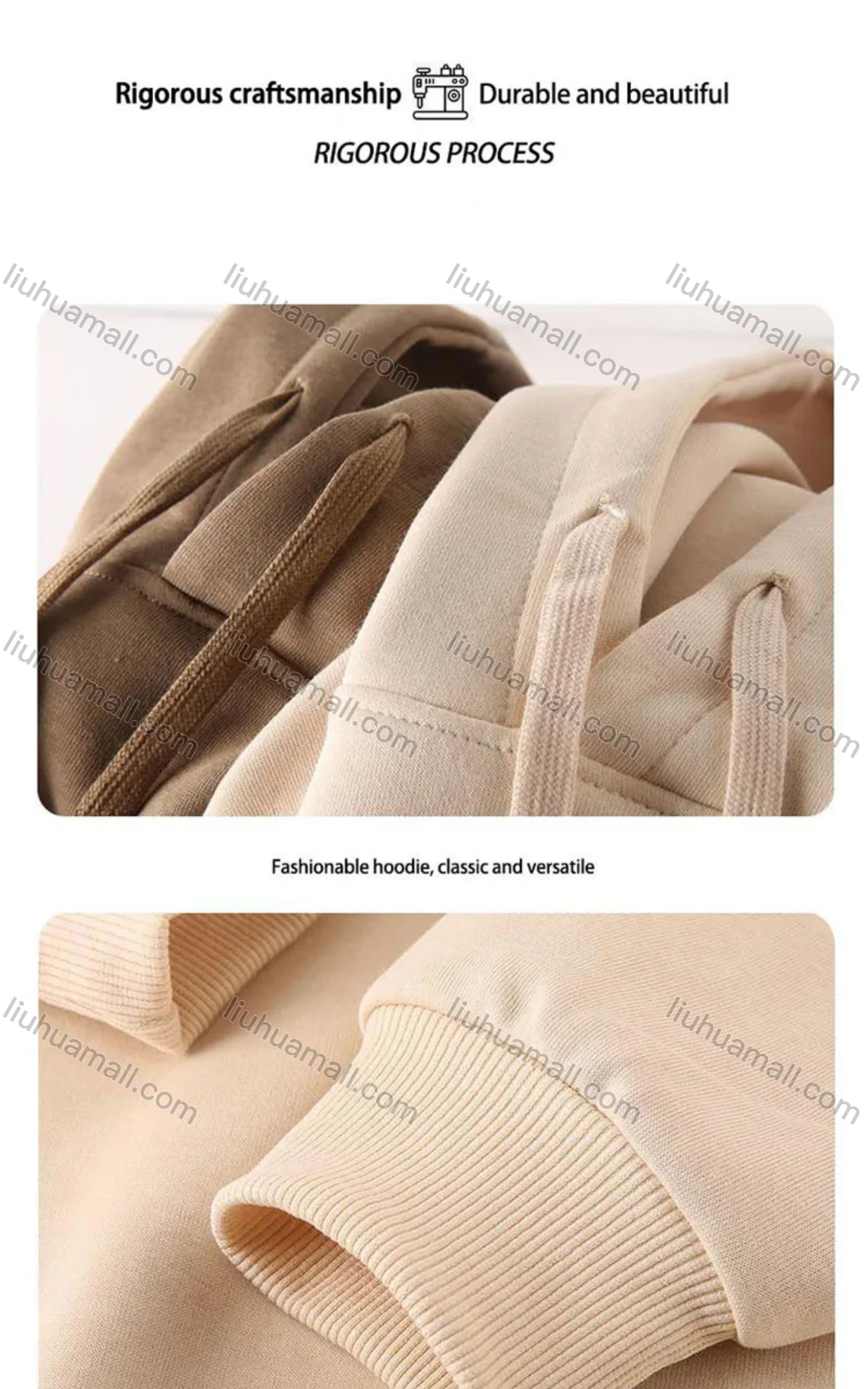 Wholesale Men's Casual 100%Cotton Letter Graphic Print Hoodies Drawstring Sweatshirts With Kangaroo Pocket LF30-5# - Liuhuamall