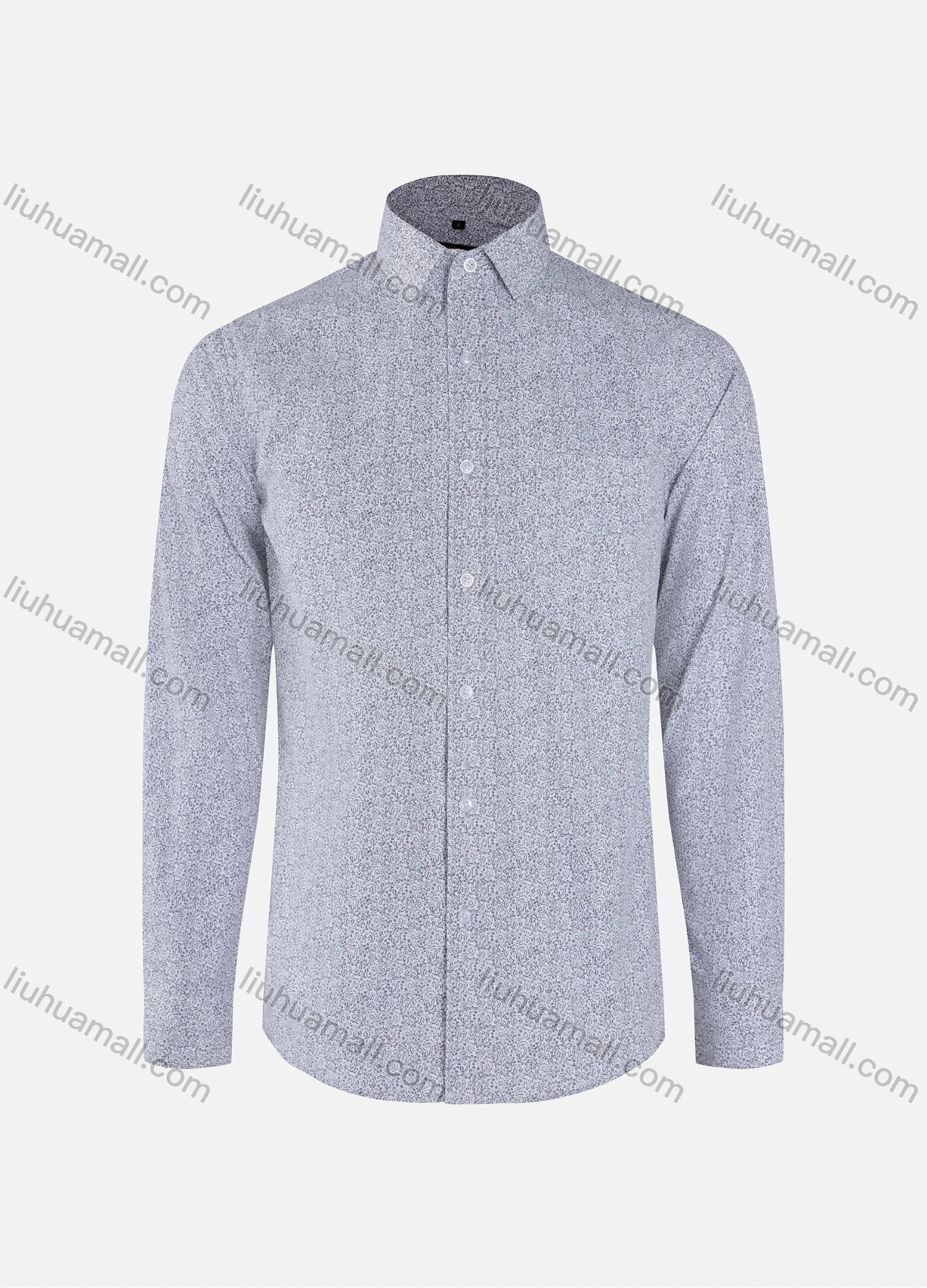 Wholesale Men's Vacation Allover Print Collared Button Down Patch Pocket Long Sleeve Shirts - Liuhuamall