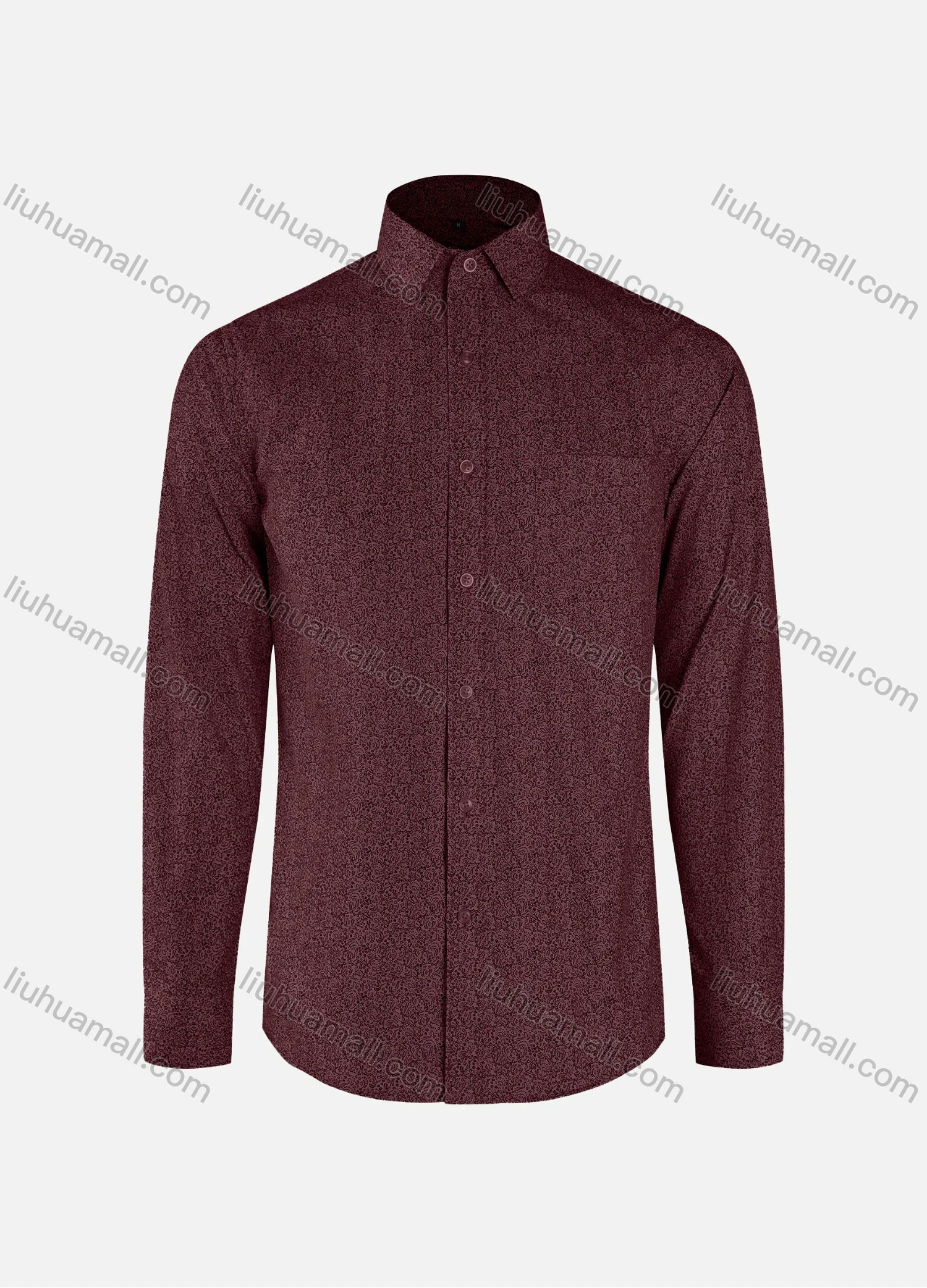 Wholesale Men's Vacation Allover Print Collared Button Down Patch Pocket Long Sleeve Shirts - Liuhuamall