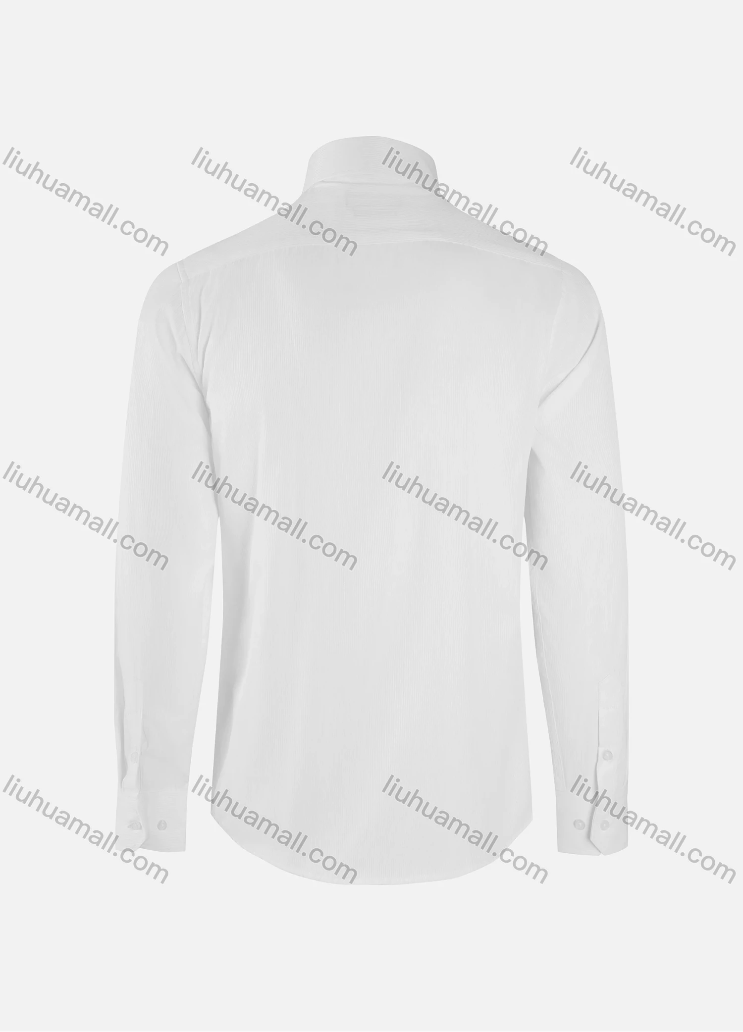 Wholesale Men's Formal Plain Collared Button Down Patch Pocket Long Sleeve Shirts - Liuhuamall