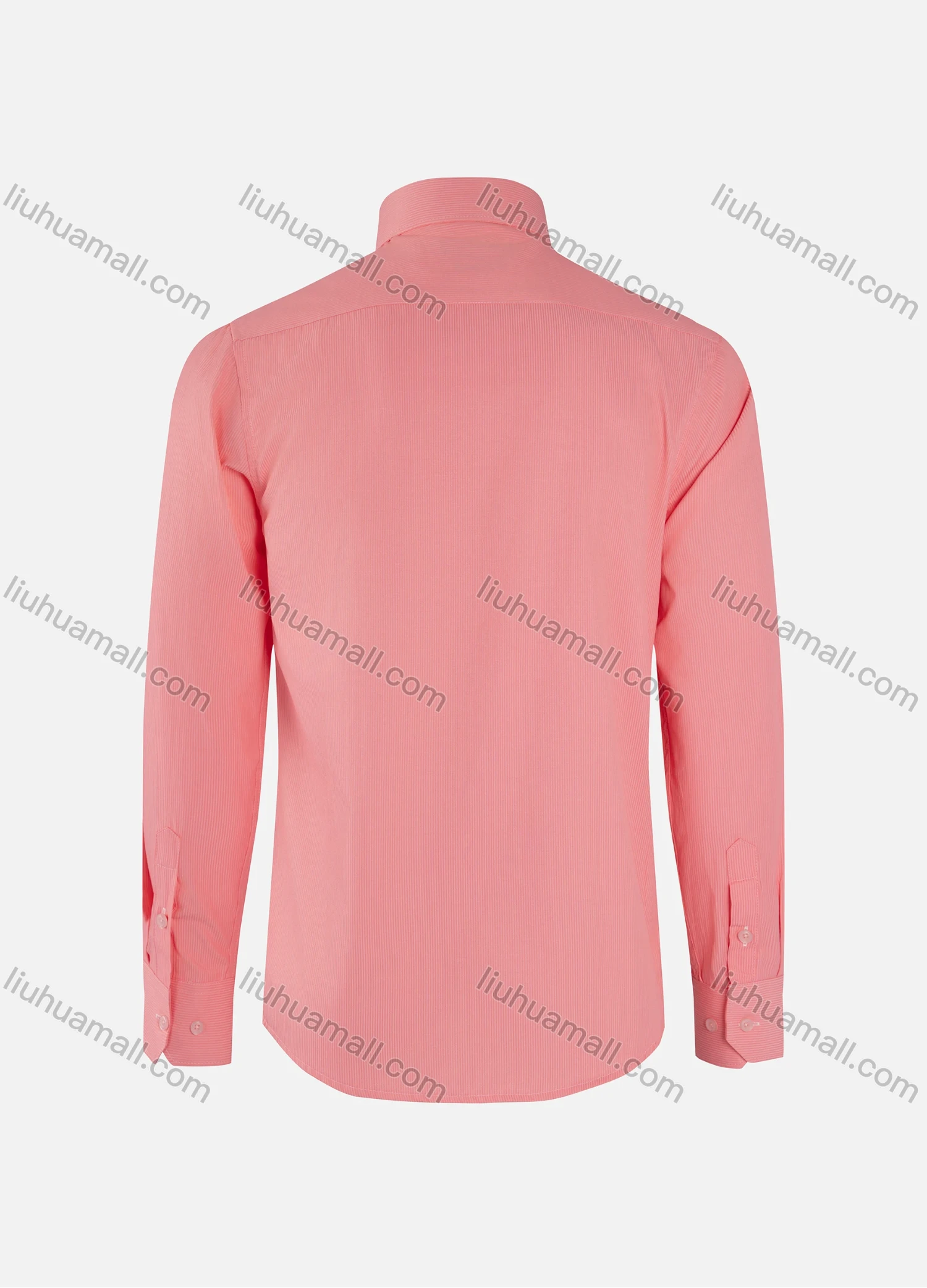 Wholesale Men's Formal Plain Striped Collared Button Down Patch Pocket Long Sleeve Shirts - Liuhuamall