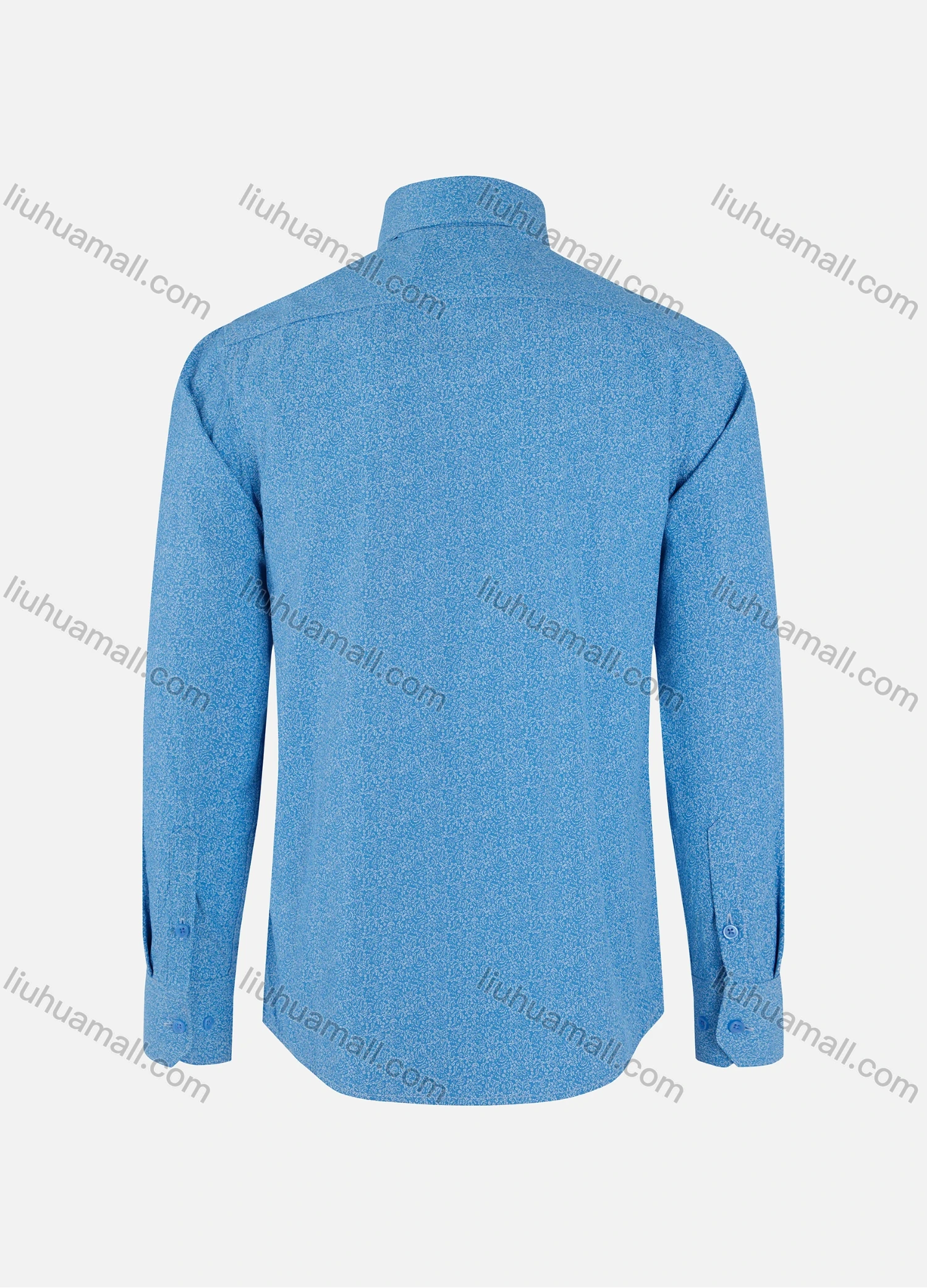 Wholesale Men's Vacation Allover Print Collared Button Down Patch Pocket Long Sleeve Shirts - Liuhuamall