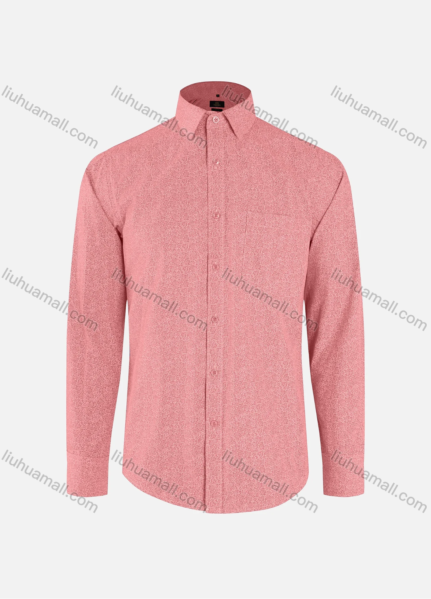 Wholesale Men's Vacation Allover Print Collared Button Down Patch Pocket Long Sleeve Shirts - Liuhuamall