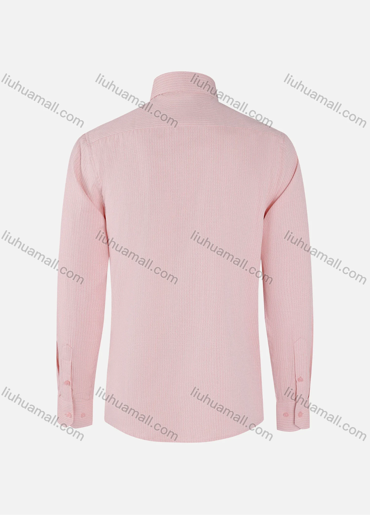 Wholesale Men's Fashion Allover Print Collared Button Down Patch Pocket Long Sleeve Shirts - Liuhuamall