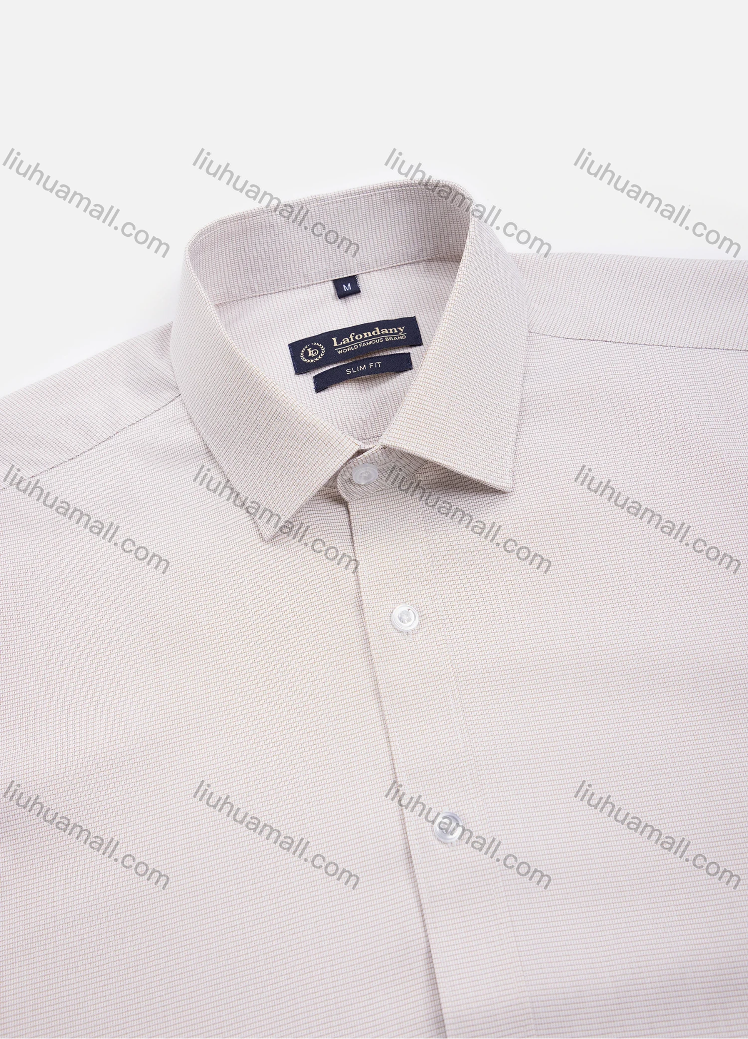 Wholesale Men's Casual Plain Collared Button Down Long Sleeve Shirts - Liuhuamall