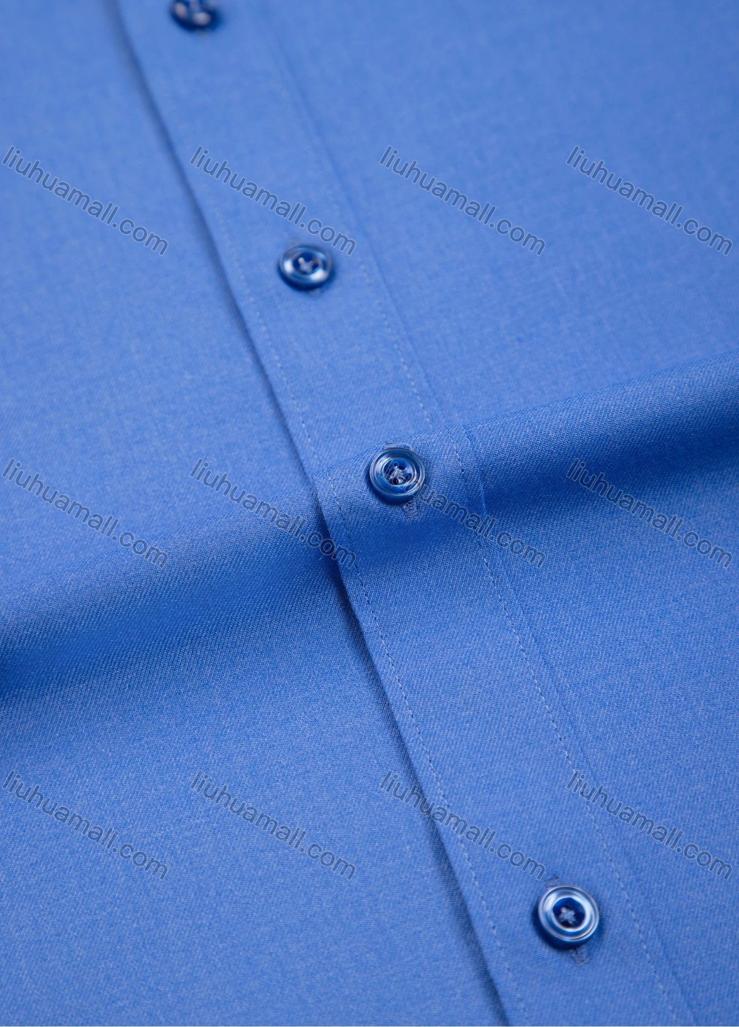 Wholesale Men's Business Plain Collared Button Down Long Sleeve Formal Shirts - Liuhuamall
