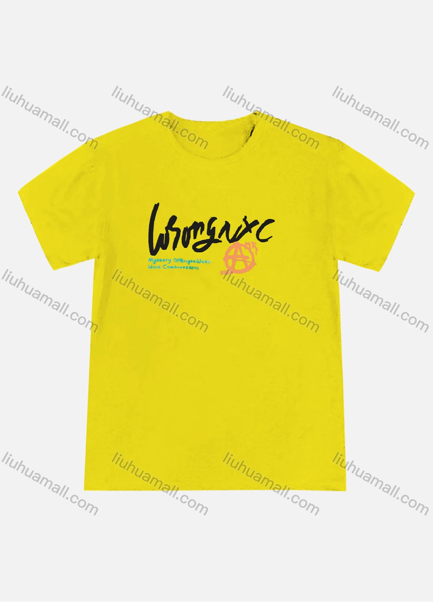 Wholesale Men's Plus Size Round Neck Short Sleeve Letter Print T-Shirt - Liuhuamall