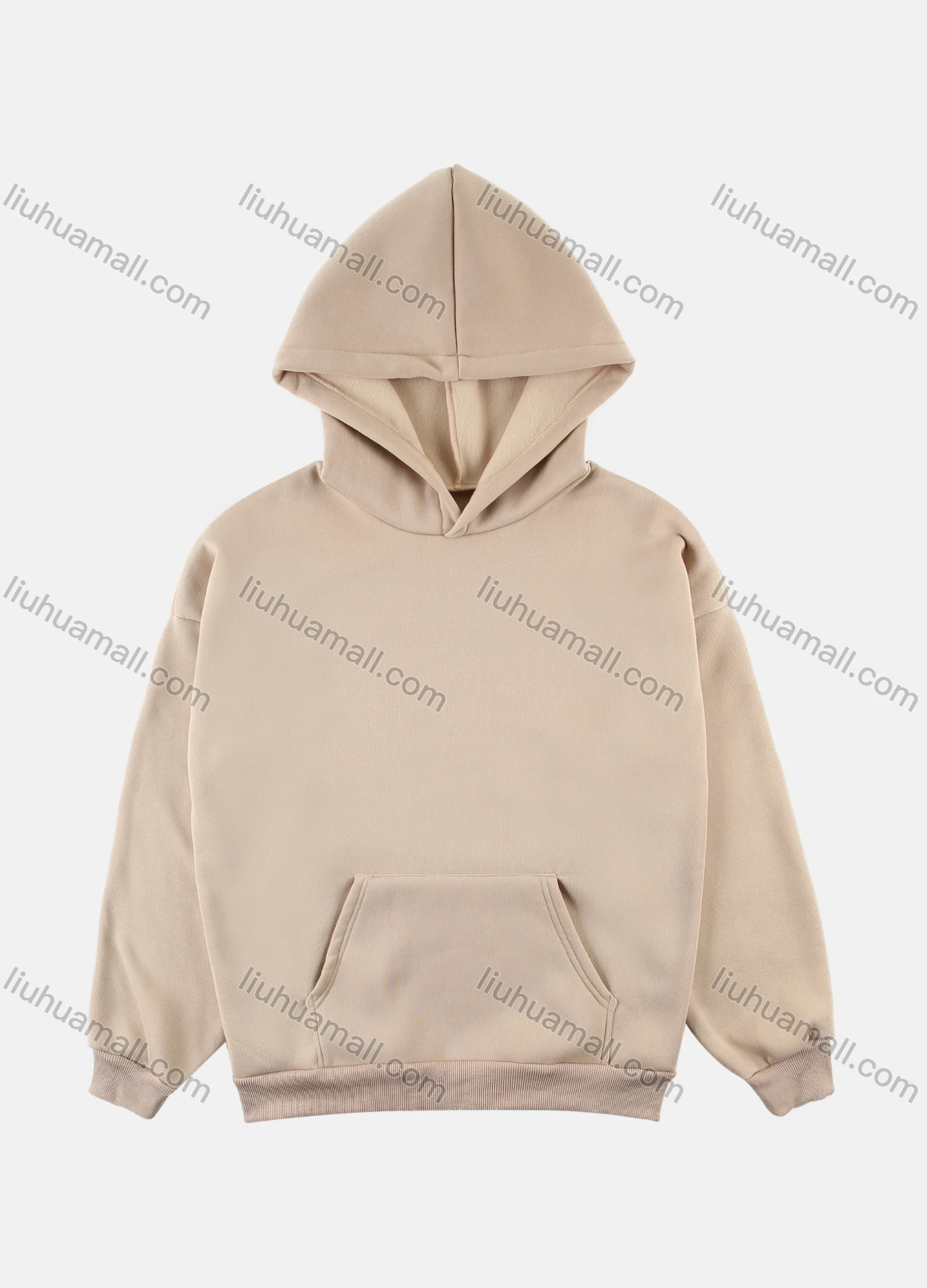 Wholesale Women's Basic Long Sleeve Plain Thermal Lined Sweatshirt Hoodie With Kangaroo Pocket - Liuhuamall