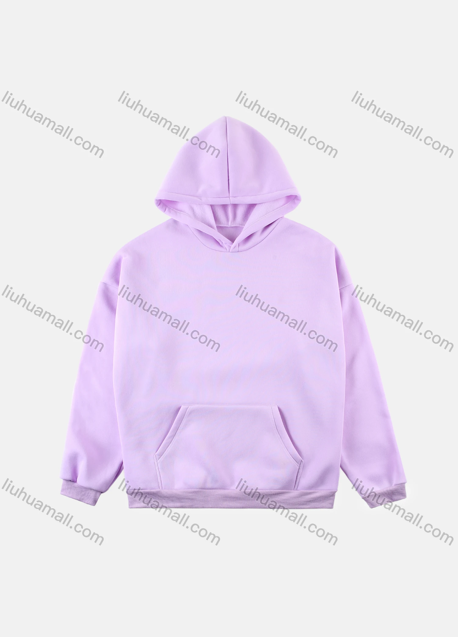 Wholesale Women's Basic Long Sleeve Plain Thermal Lined Sweatshirt Hoodie With Kangaroo Pocket - Liuhuamall