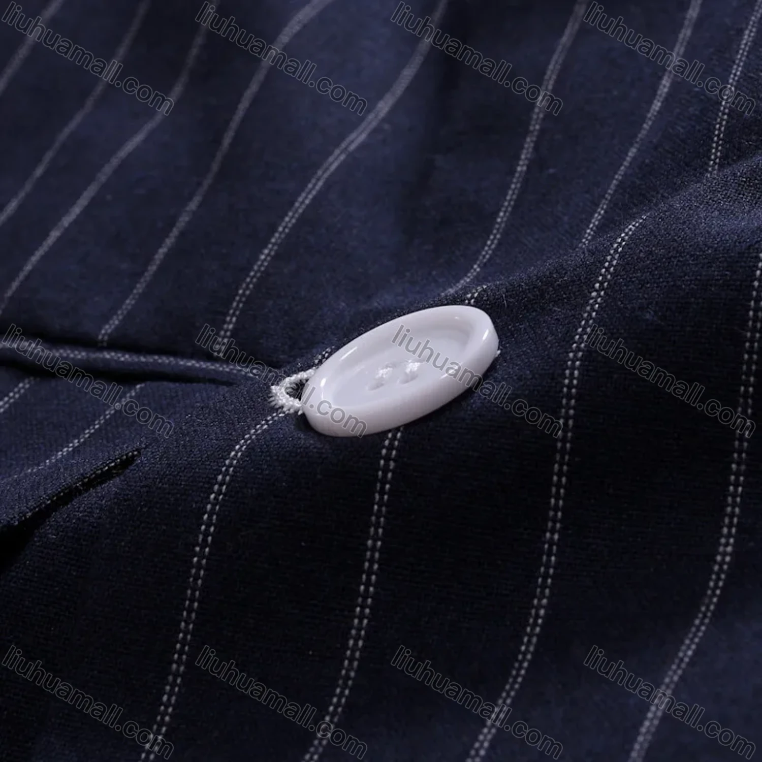 Wholesale Men's Formal & Casual Striped Double Breasted Lapel Patch Pocket Suit Jacket - Liuhuamall