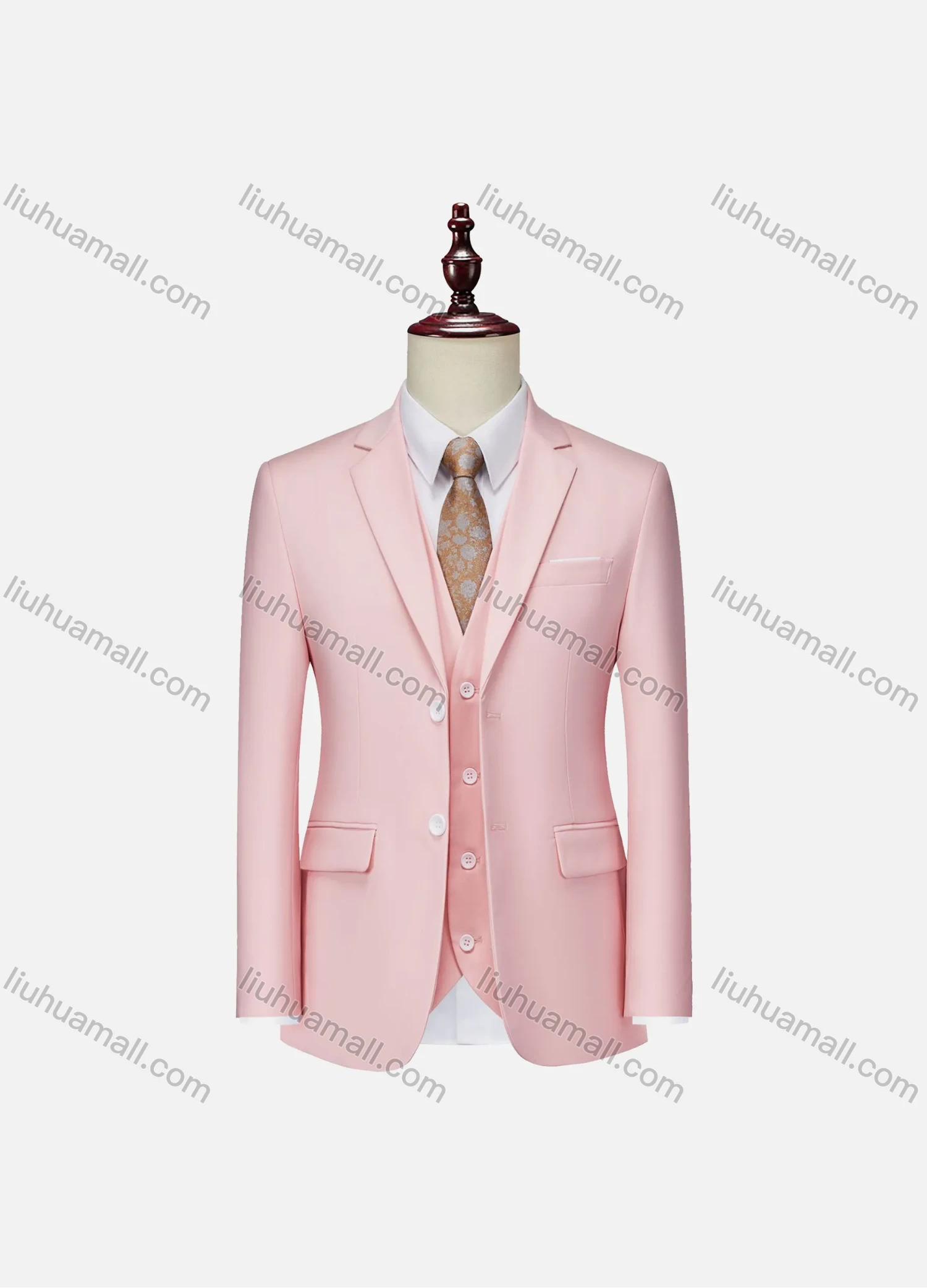 Wholesale Men's Formal Business Plain 2 Buttons Lapel Patch Pocket Suit Jacket - Liuhuamall