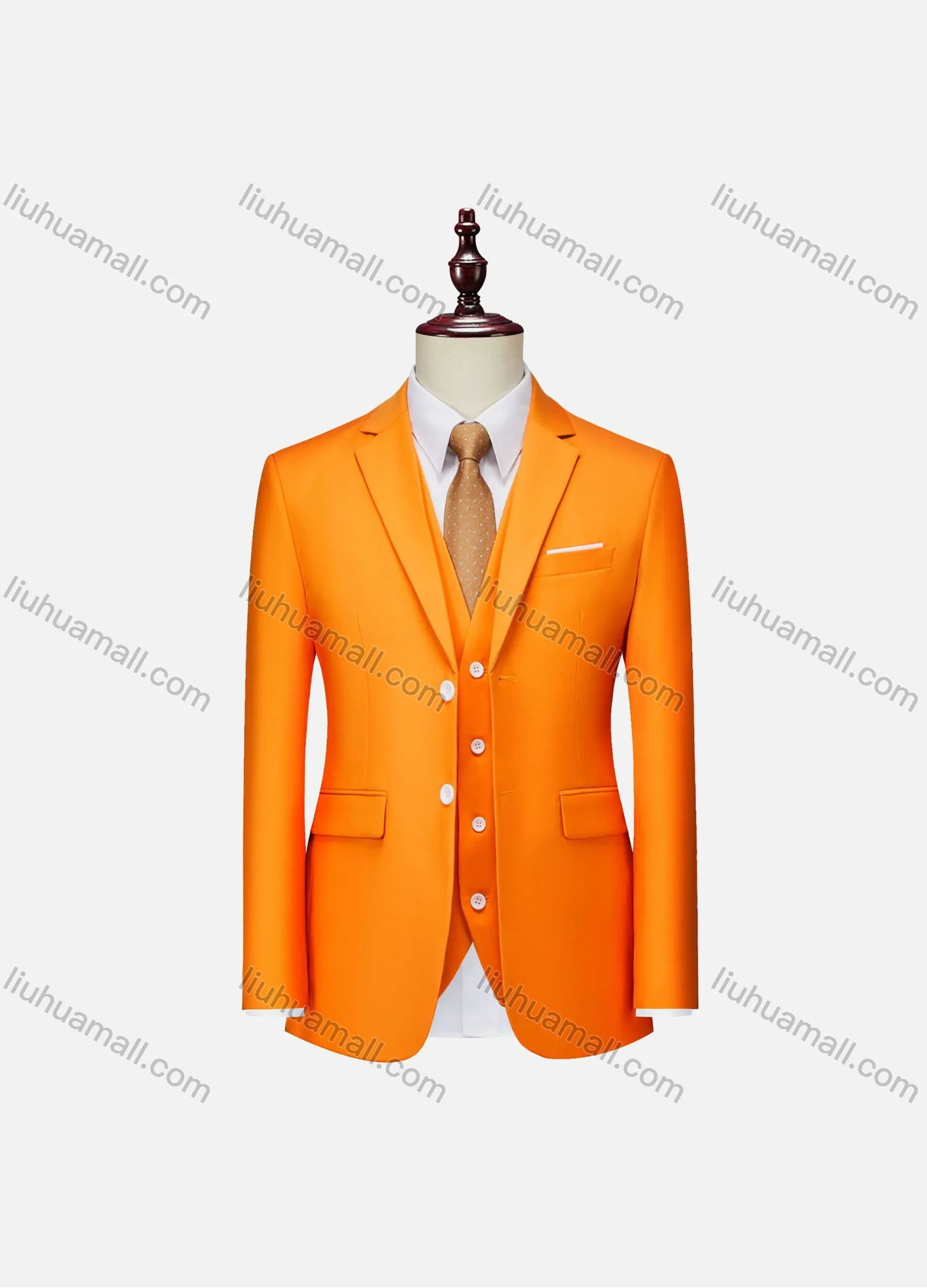 Wholesale Men's Formal Business Plain 2 Buttons Lapel Patch Pocket Suit Jacket - Liuhuamall