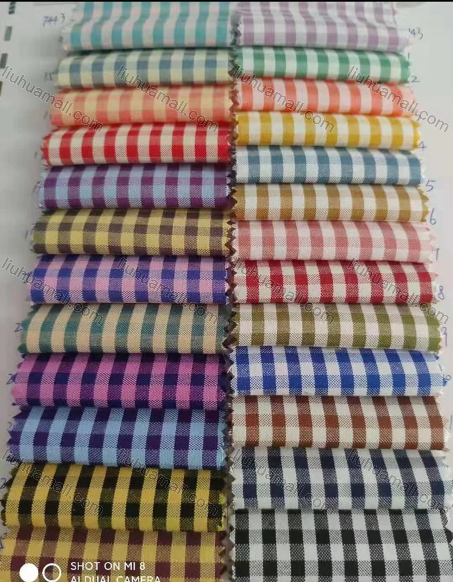 Wholesale Men's Casual Plaid Print Button Down Long Sleeve Shirts YM008# - Liuhuamall
