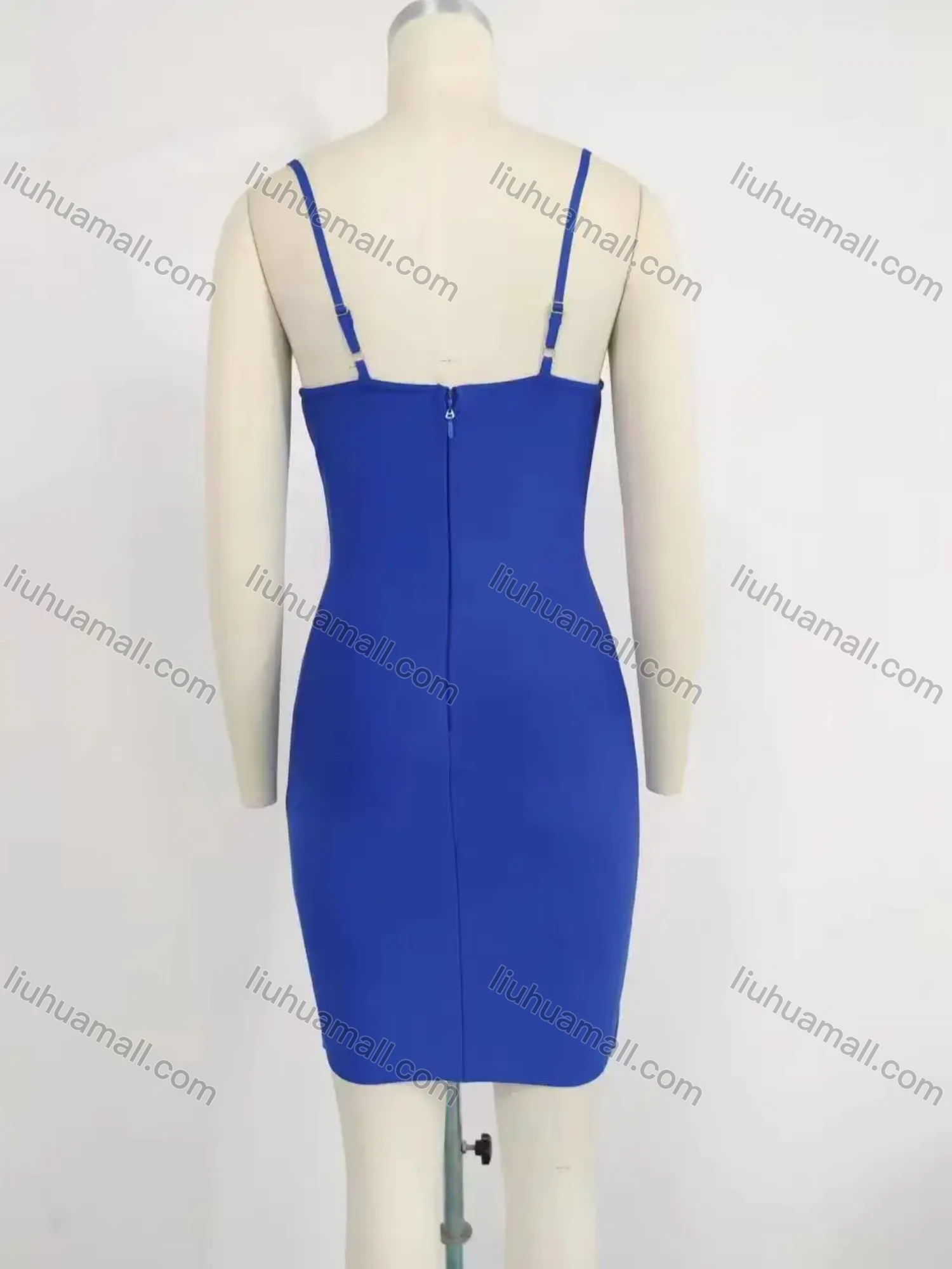 Wholesale Women's Elegant Spaghetti Strap Sequin Hollow Out Short Cami Dress - Liuhuamall