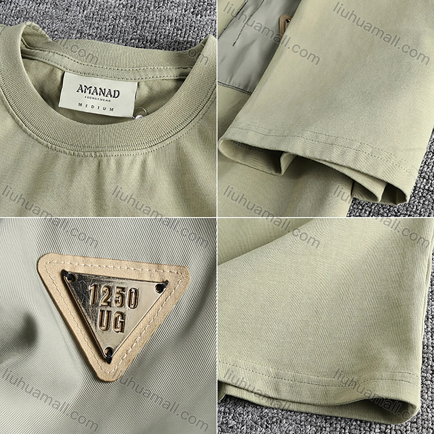 Wholesale Men's Fashion 100%Cotton Round Neck Short Sleeve Flap Pockets Plain Label Drop Shoulder T-shirts - Liuhuamall