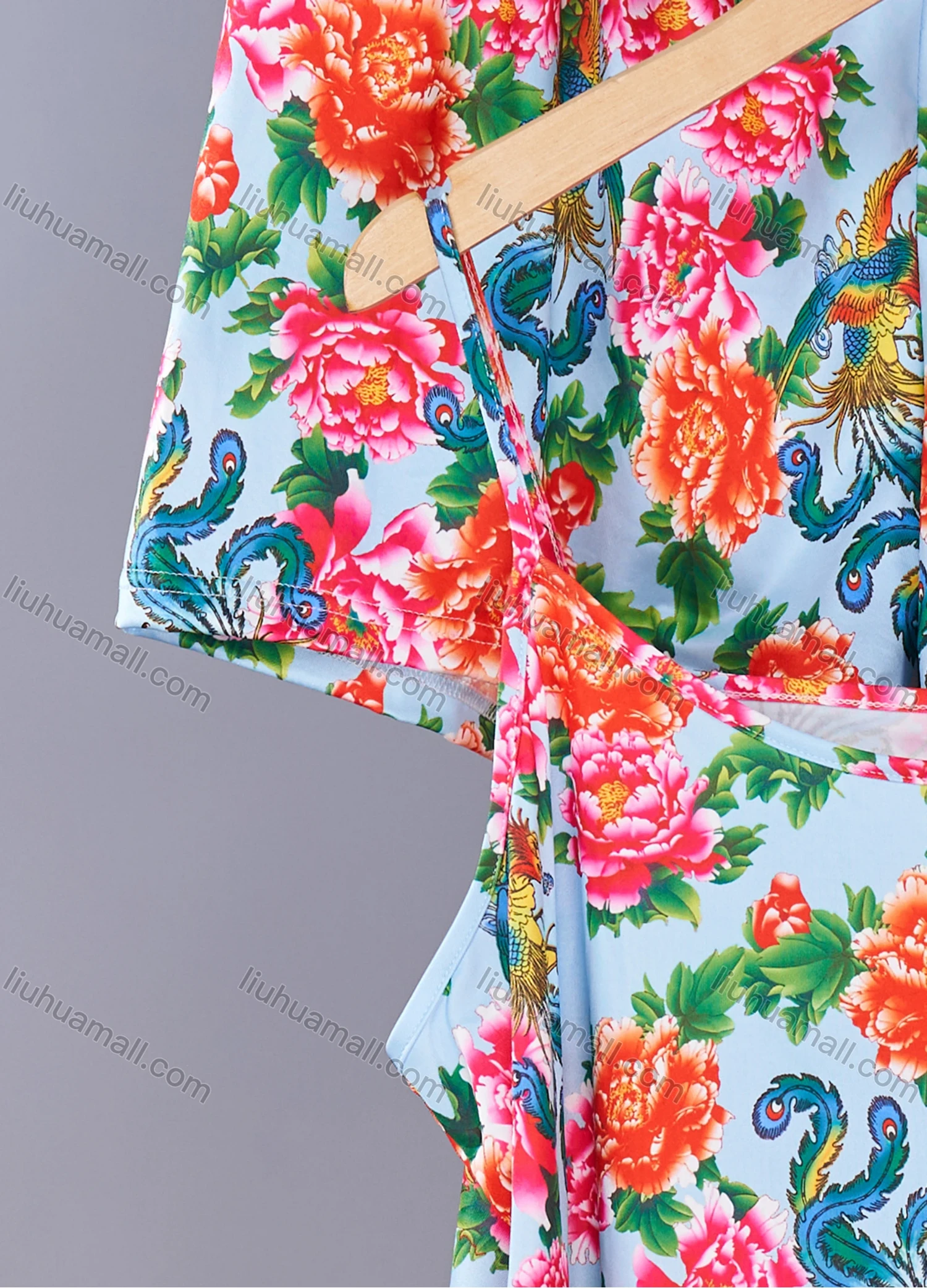 Wholesale Women's Lounge Milk Silk Sleeveless Allover Floral Print Cami Tops & Shorts Pajamas Sets DM2105-04# - Liuhuamall