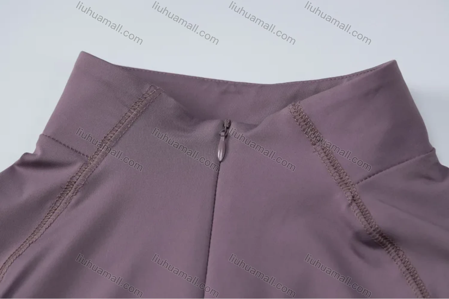 Wholesale Women's Sports Plain Quarter Zip Bodycon Crop Top - Liuhuamall