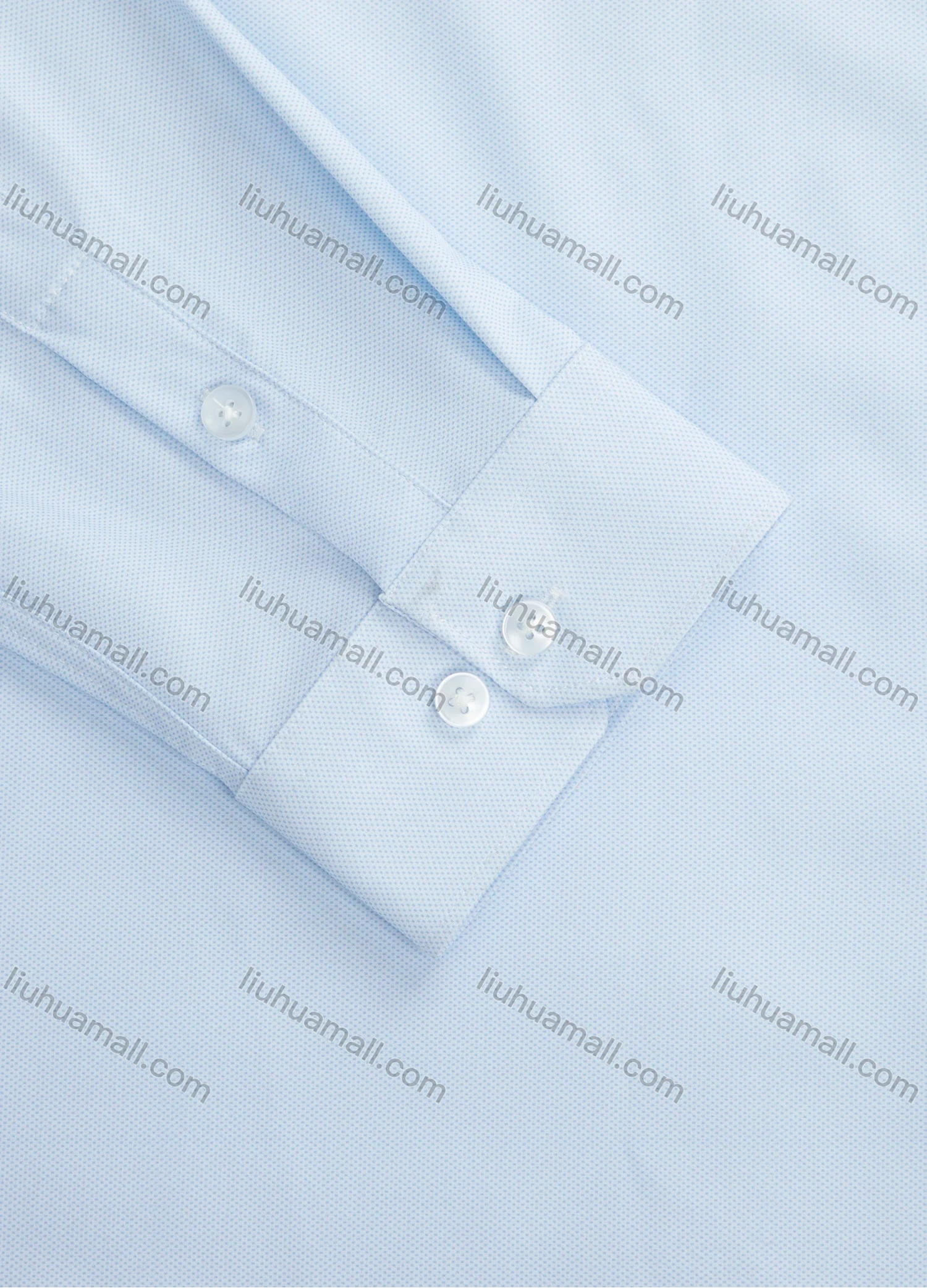 Wholesale Men's Business Collared Plain Patch Pocket Button Down Curved Hem Long Sleeve Shirt - Liuhuamall