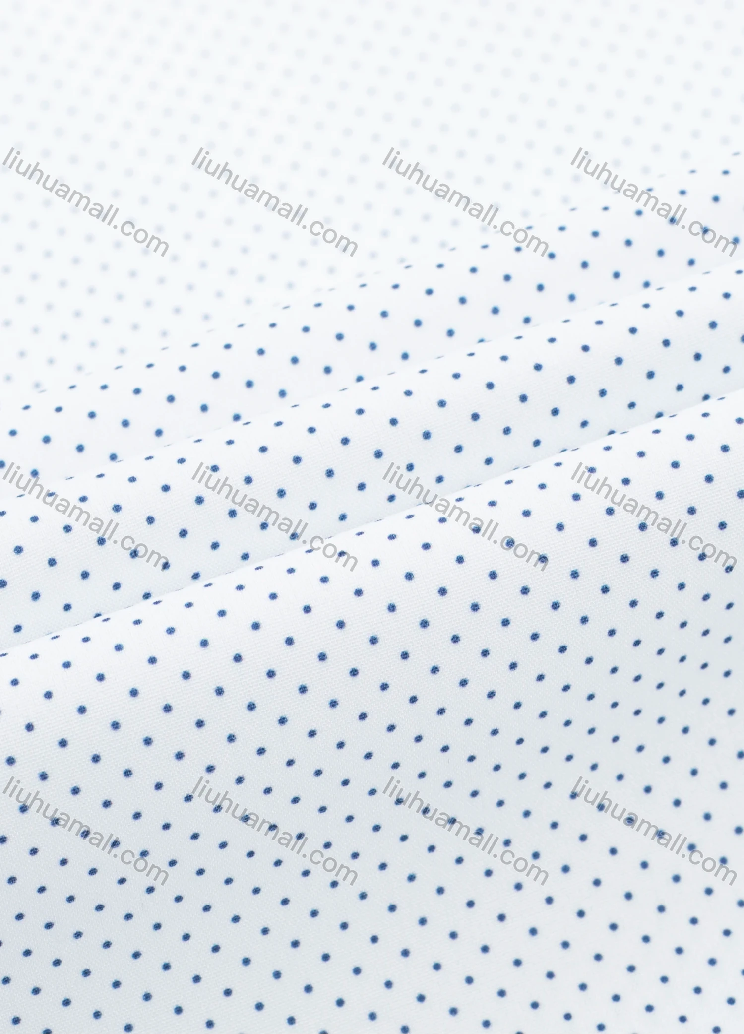 Wholesale Men's Casual Collared Pin Dot Print Patch Pocket Button Down Curved Hem Long Sleeve Shirt - Liuhuamall