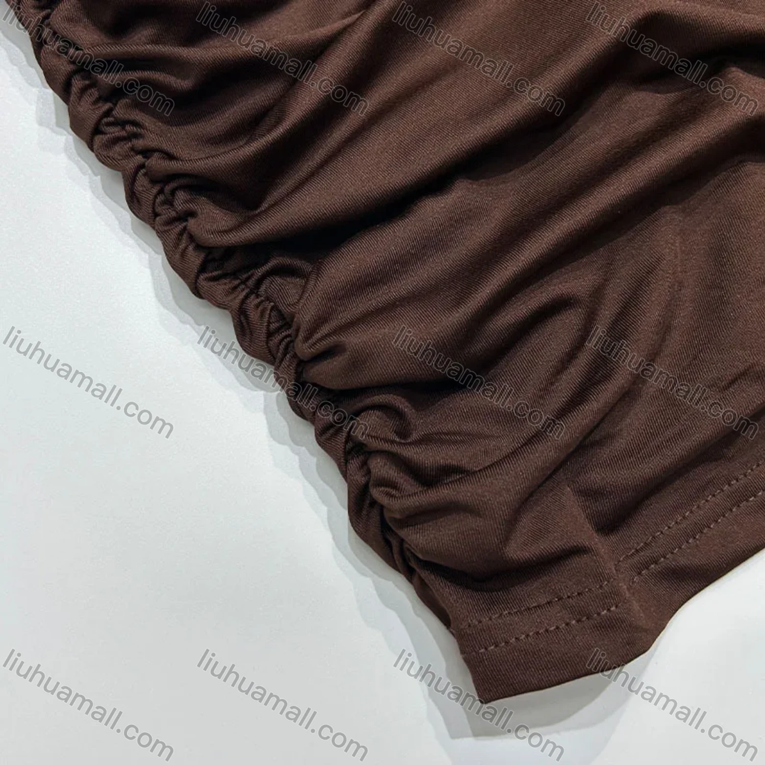 Wholesale Women's Elegant Crew Neck Long Sleeve Ruched Cut Out Splicing Mini Evening Dress - Liuhuamall