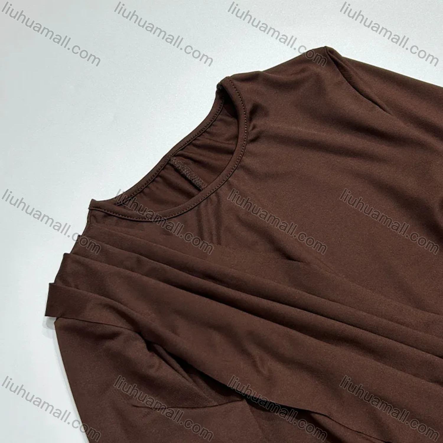 Wholesale Women's Elegant Crew Neck Long Sleeve Ruched Cut Out Splicing Mini Evening Dress - Liuhuamall