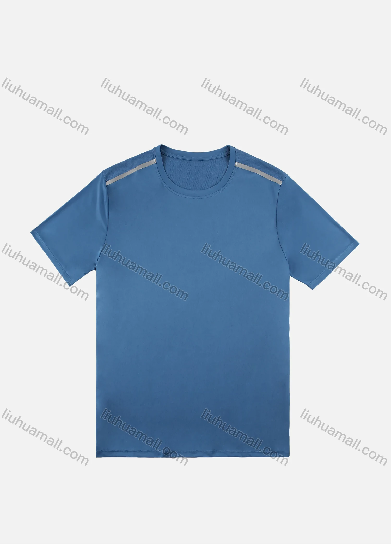 Wholesale Men's Solid Round Neck Dry Fast Breathable Short Sleeve Soprt T-Shirt - Liuhuamall