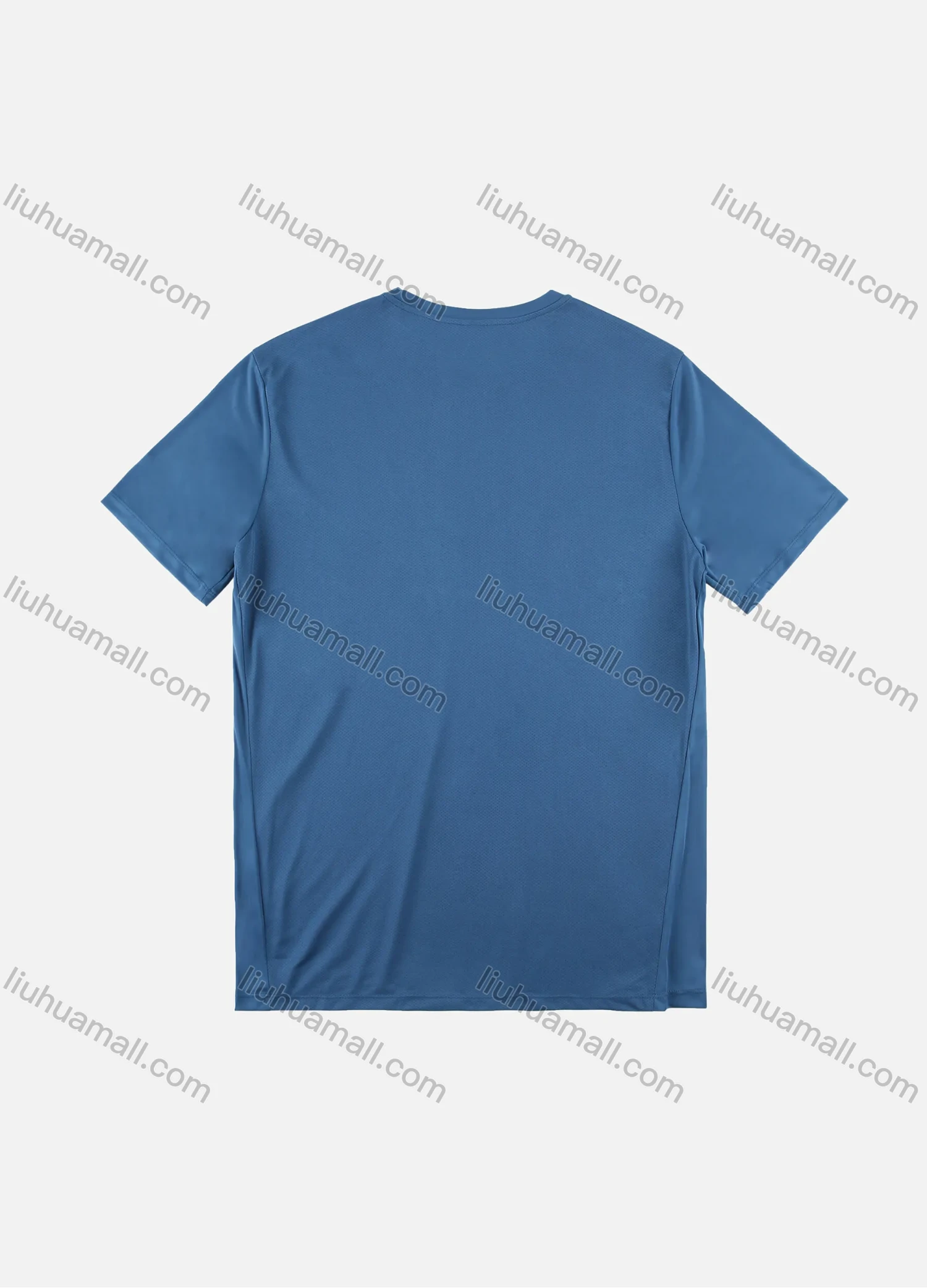 Wholesale Men's Solid Round Neck Dry Fast Breathable Short Sleeve Soprt T-Shirt - Liuhuamall