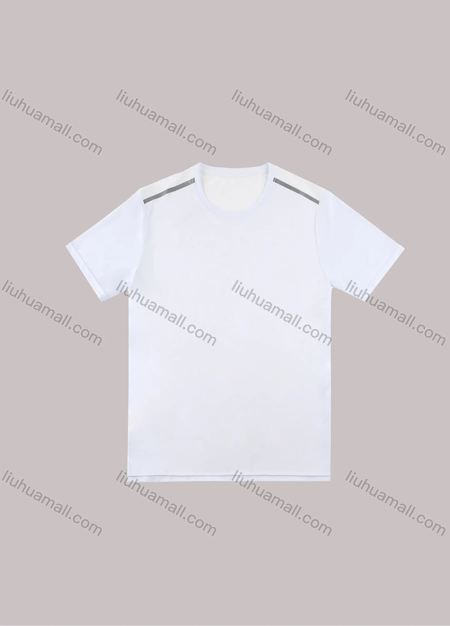 Wholesale Men's Solid Round Neck Dry Fast Breathable Short Sleeve Soprt T-Shirt - Liuhuamall