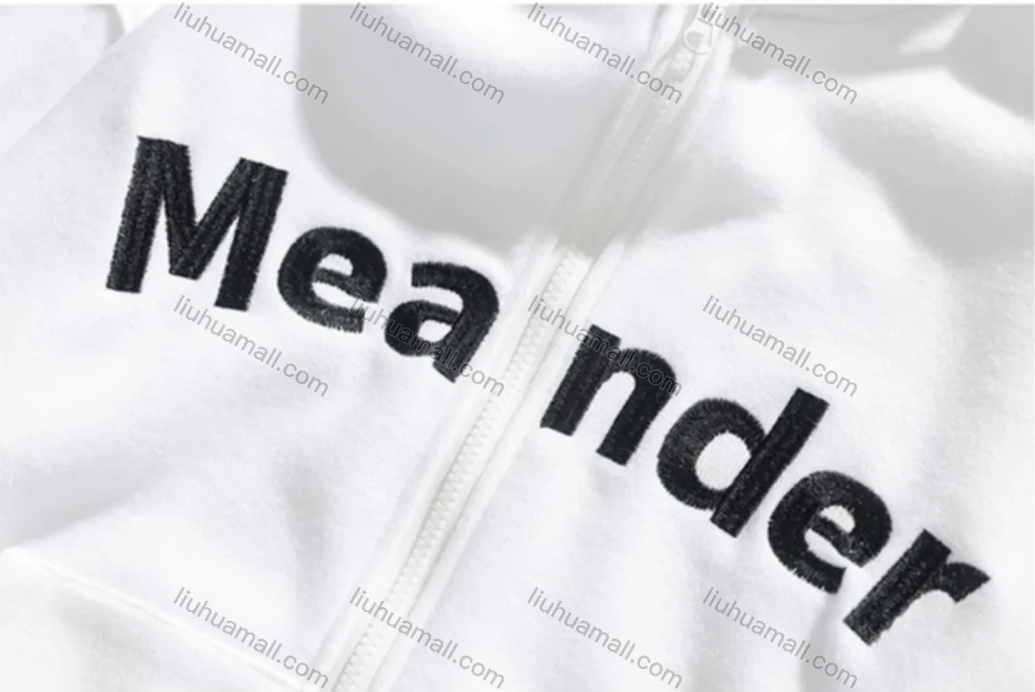 Wholesale Men's Embroidered Letters Gradient Drawstring Zip Up Casual Hoodie Sweatshirt With Kangaroo Pocket - Liuhuamall