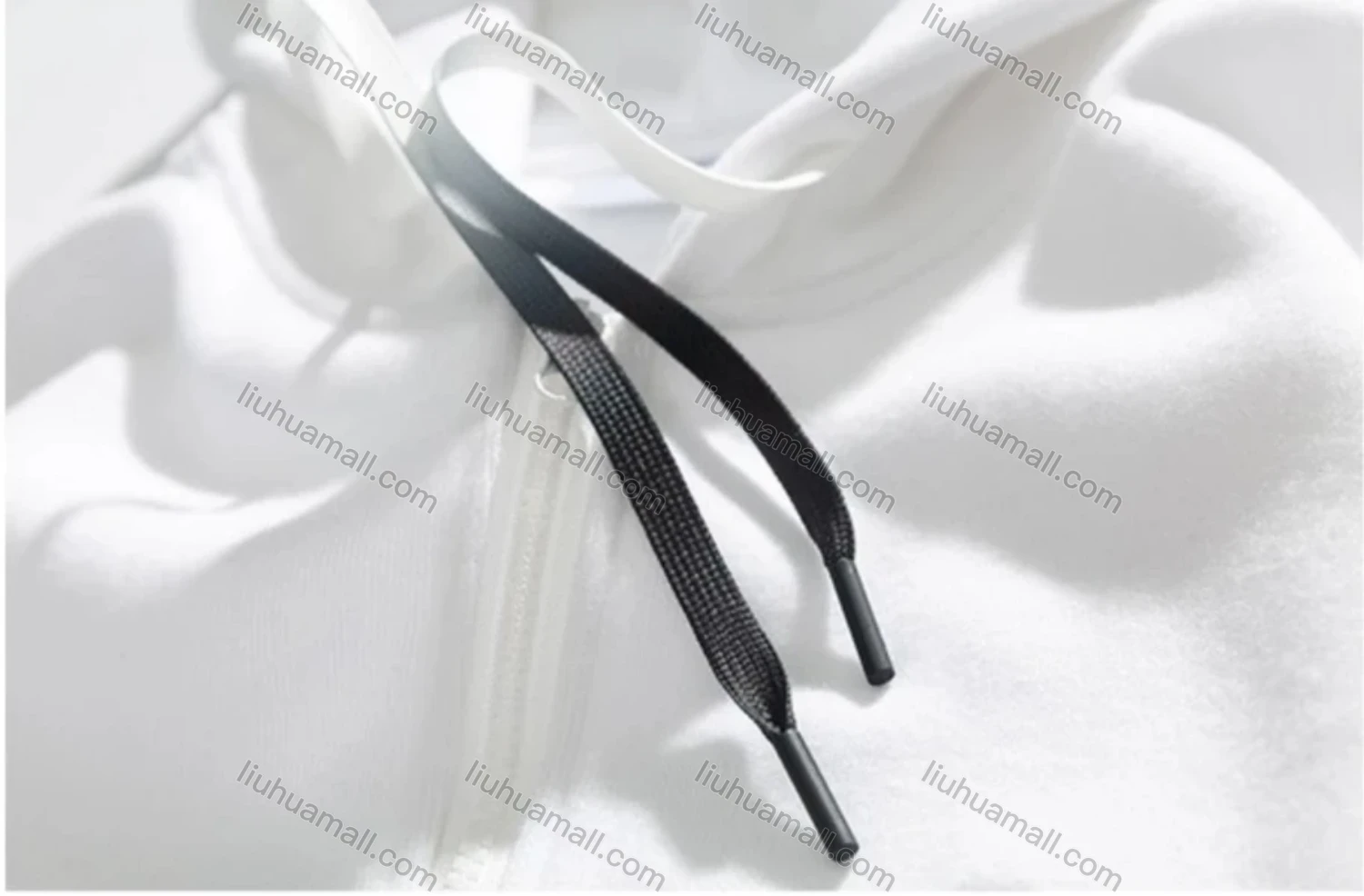 Wholesale Men's Embroidered Letters Gradient Drawstring Zip Up Casual Hoodie Sweatshirt With Kangaroo Pocket - Liuhuamall