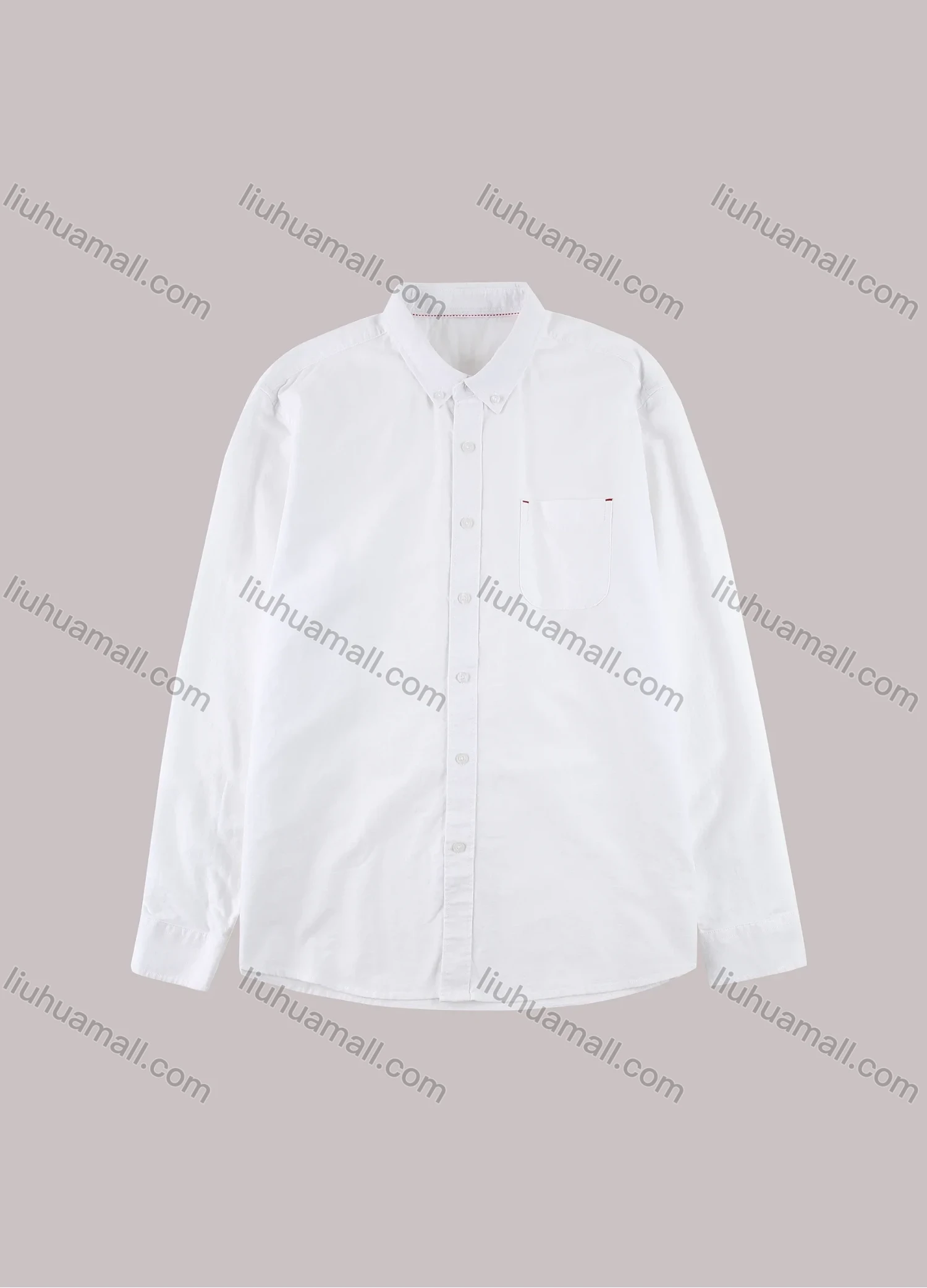 Wholesale Men's Plain 100% Cotton Patch Pocket Casual Shirt - Liuhuamall