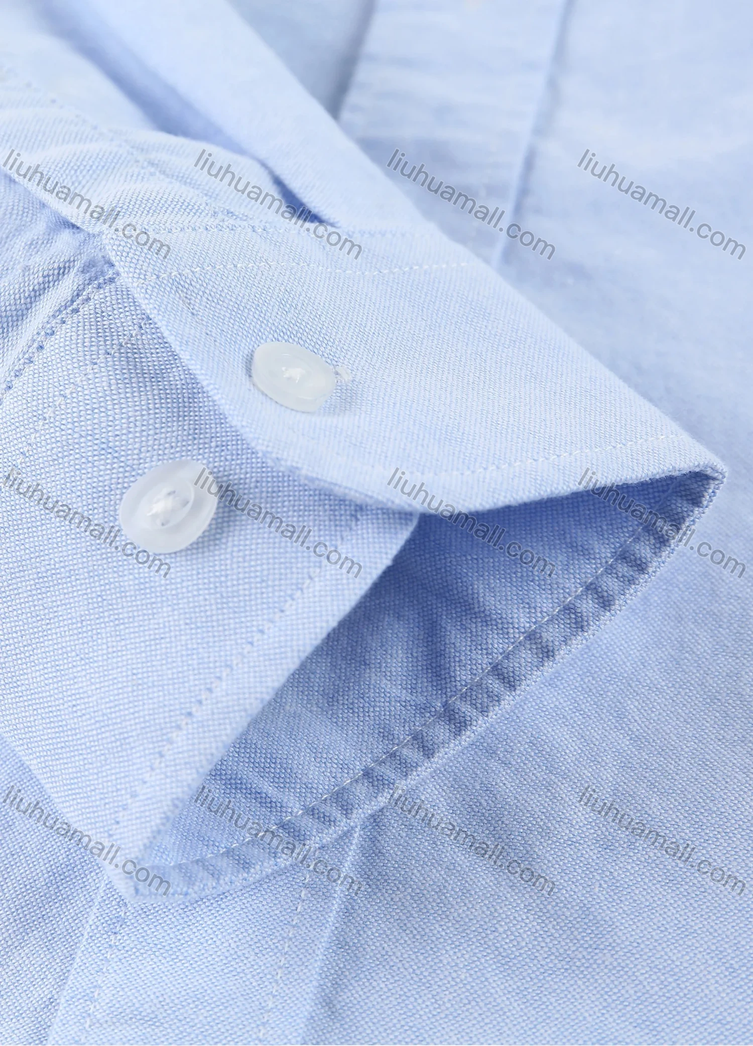 Wholesale Men's Plain 100% Cotton Patch Pocket Casual Shirt - Liuhuamall